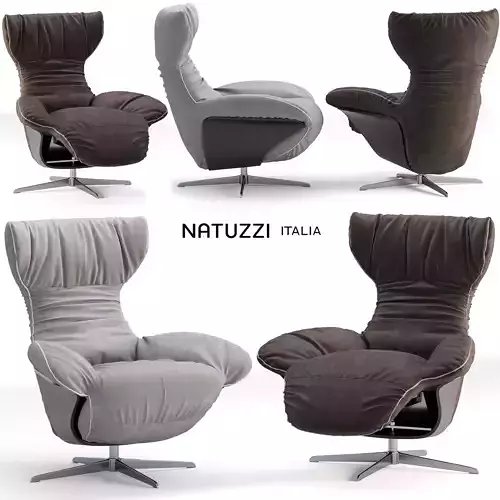 Natuzzi italia Chair Low-poly 3D model