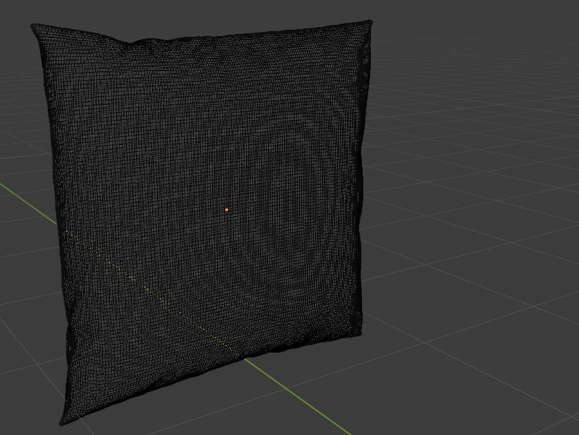 Square and rectangular pillow Free 3D model_3