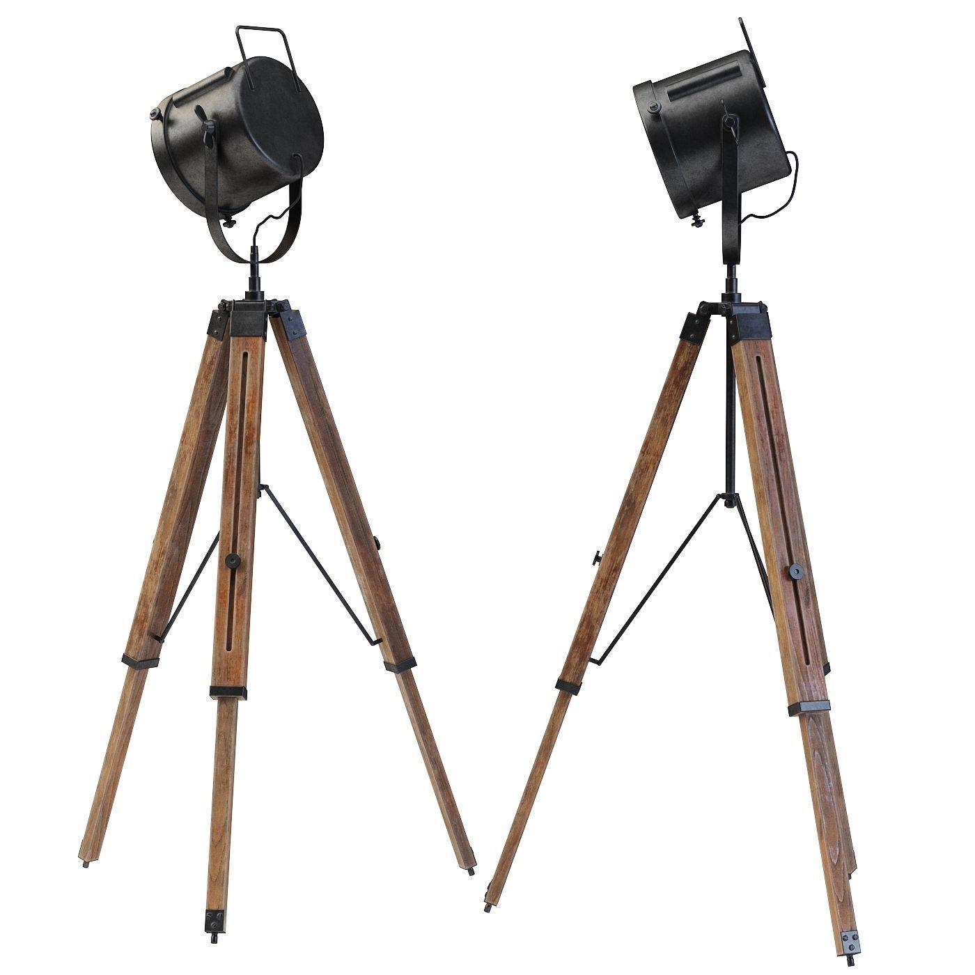Tripod floor lamp TRIBECA 3D model_1