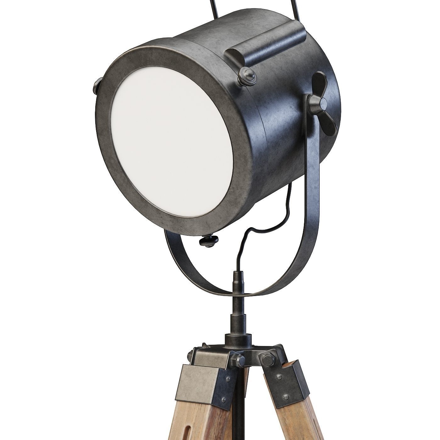 Tripod floor lamp TRIBECA 3D model_2