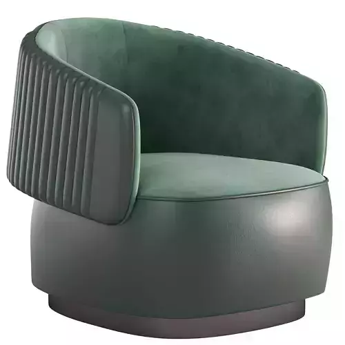 Armchair swivel chair velvet