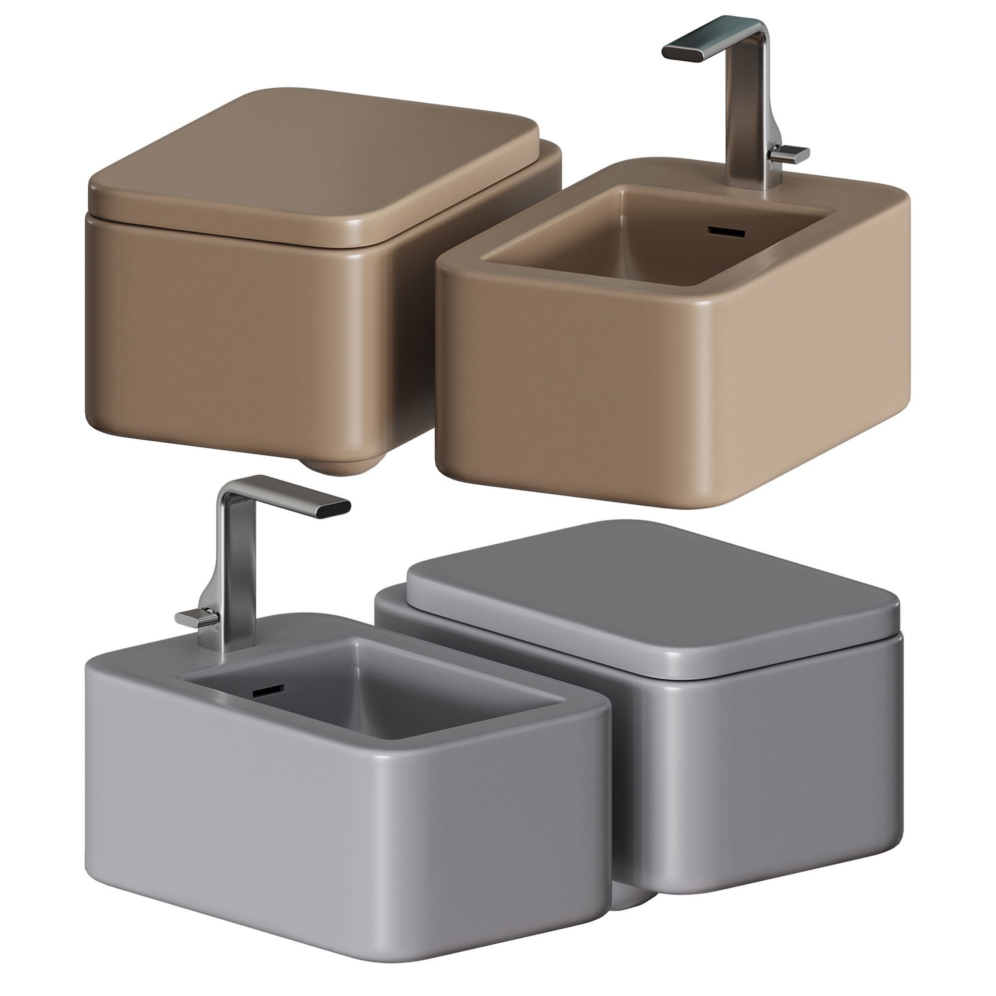 FLAMINIA NILE WALL MOUNTED WC 3D model_5