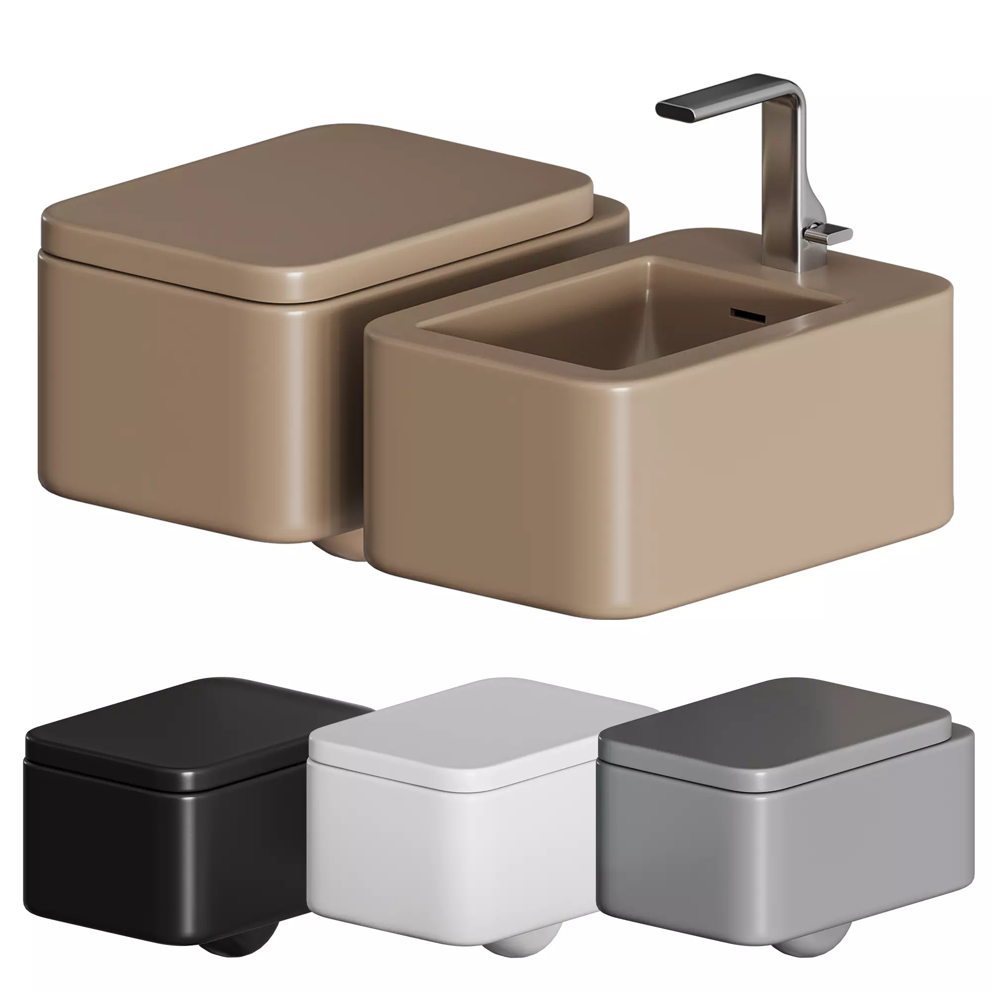 FLAMINIA NILE WALL MOUNTED WC 3D model_0