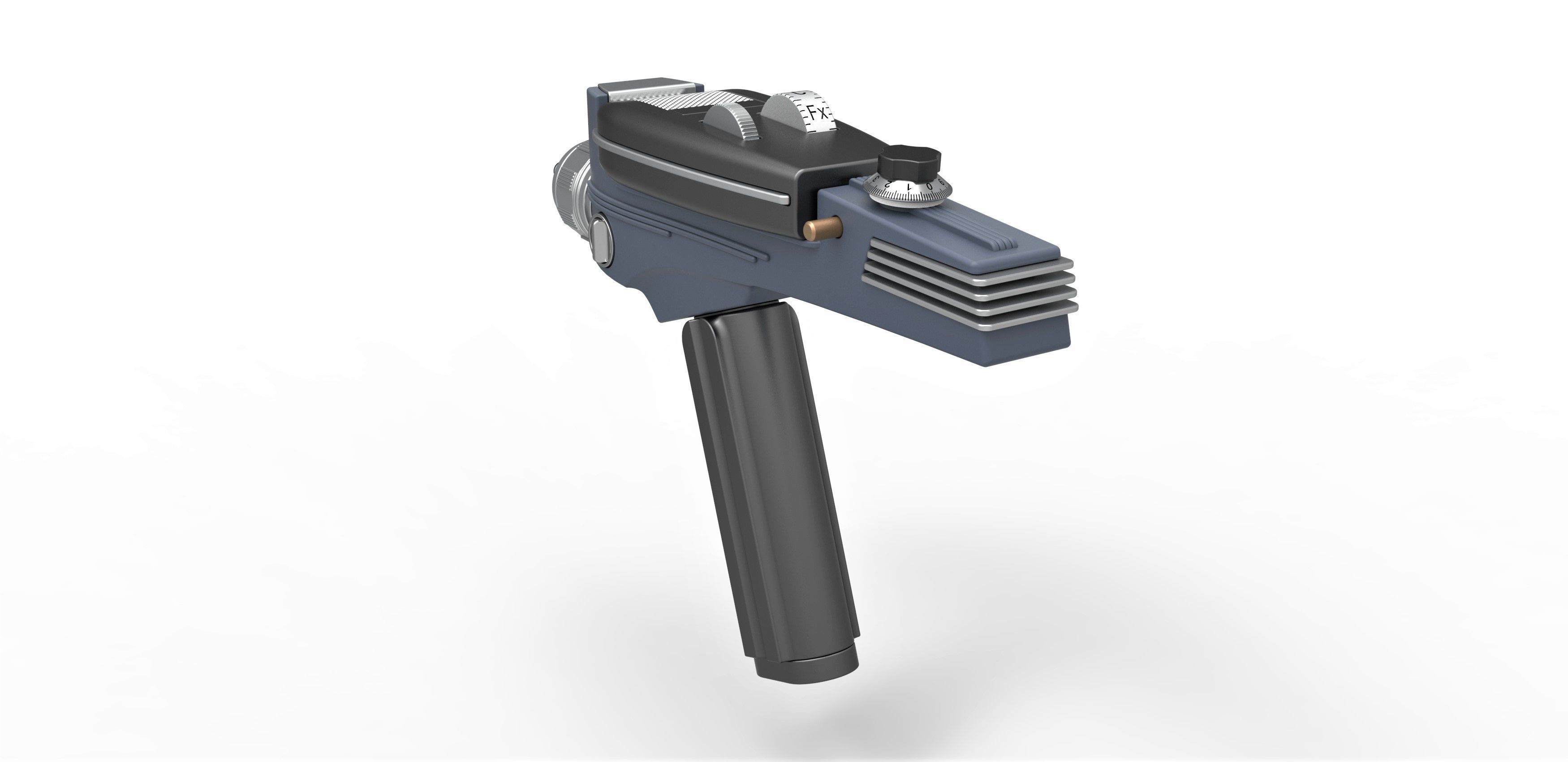 Phaser from Star Trek The Original Series 3D model_10