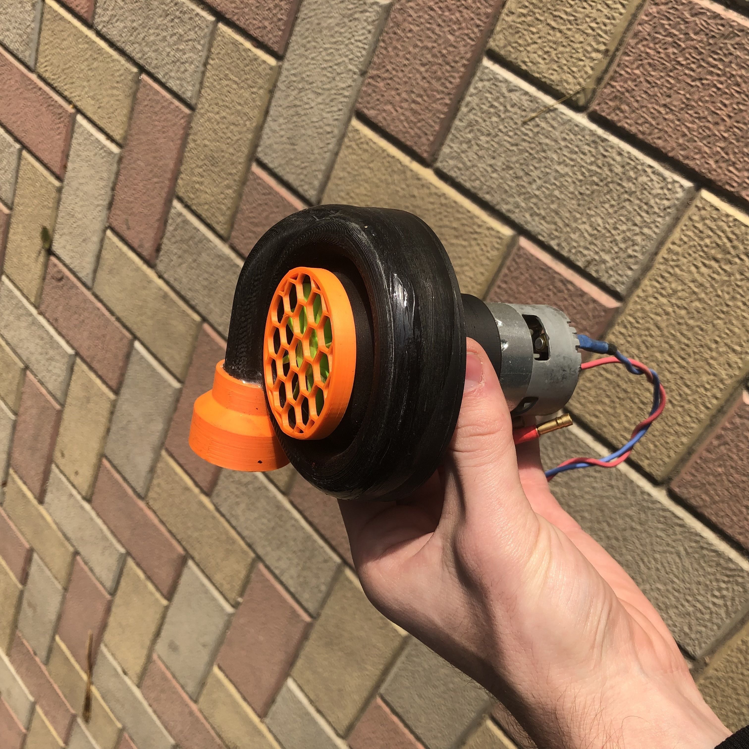 Turbocharger DC 775 electric motor  3D print model_8