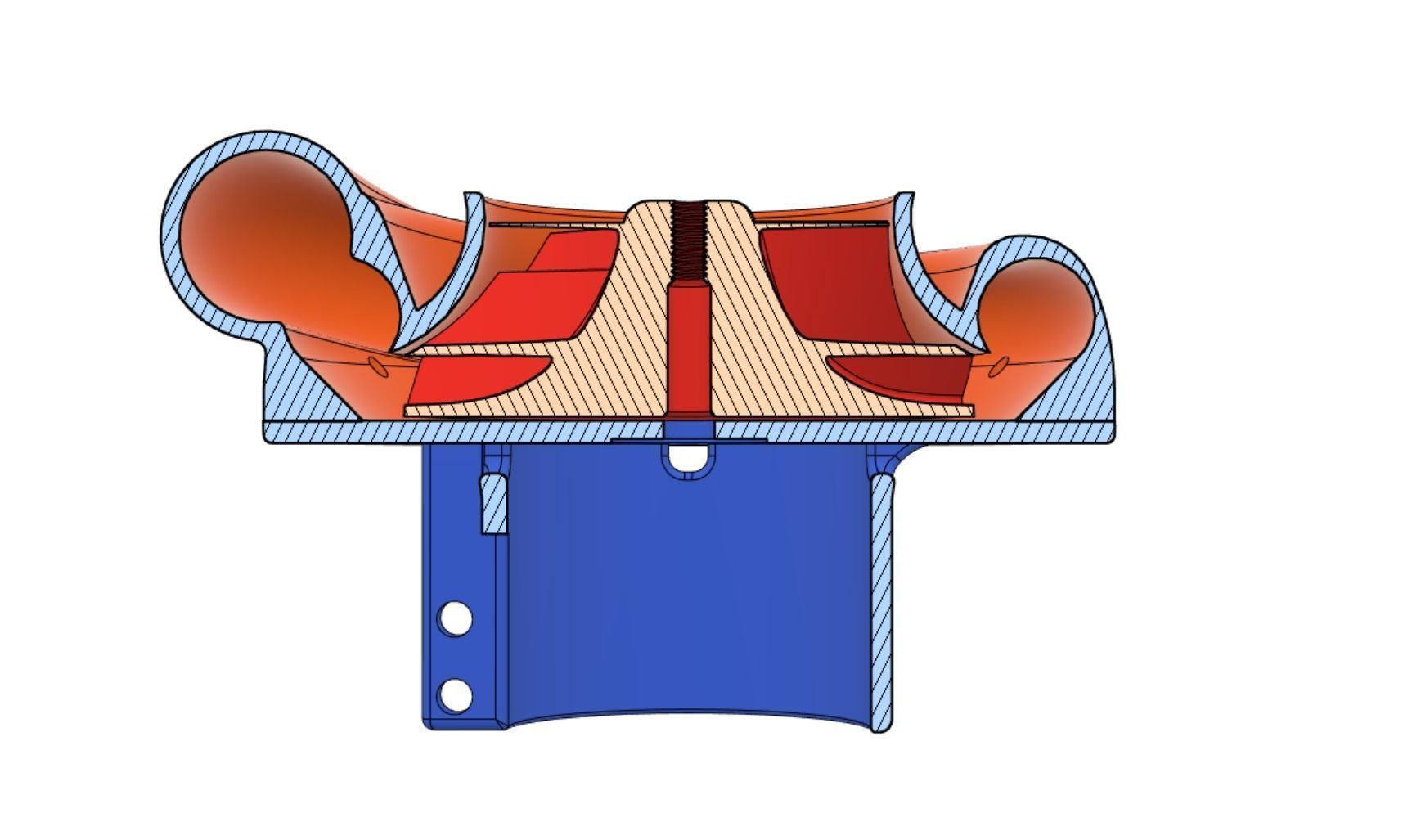 Turbocharger DC 775 electric motor  3D print model_4