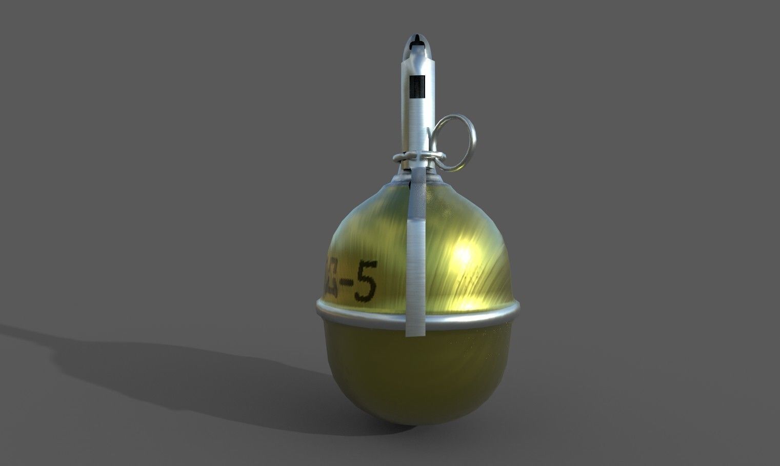 Grenade bomb Free 3D model_1