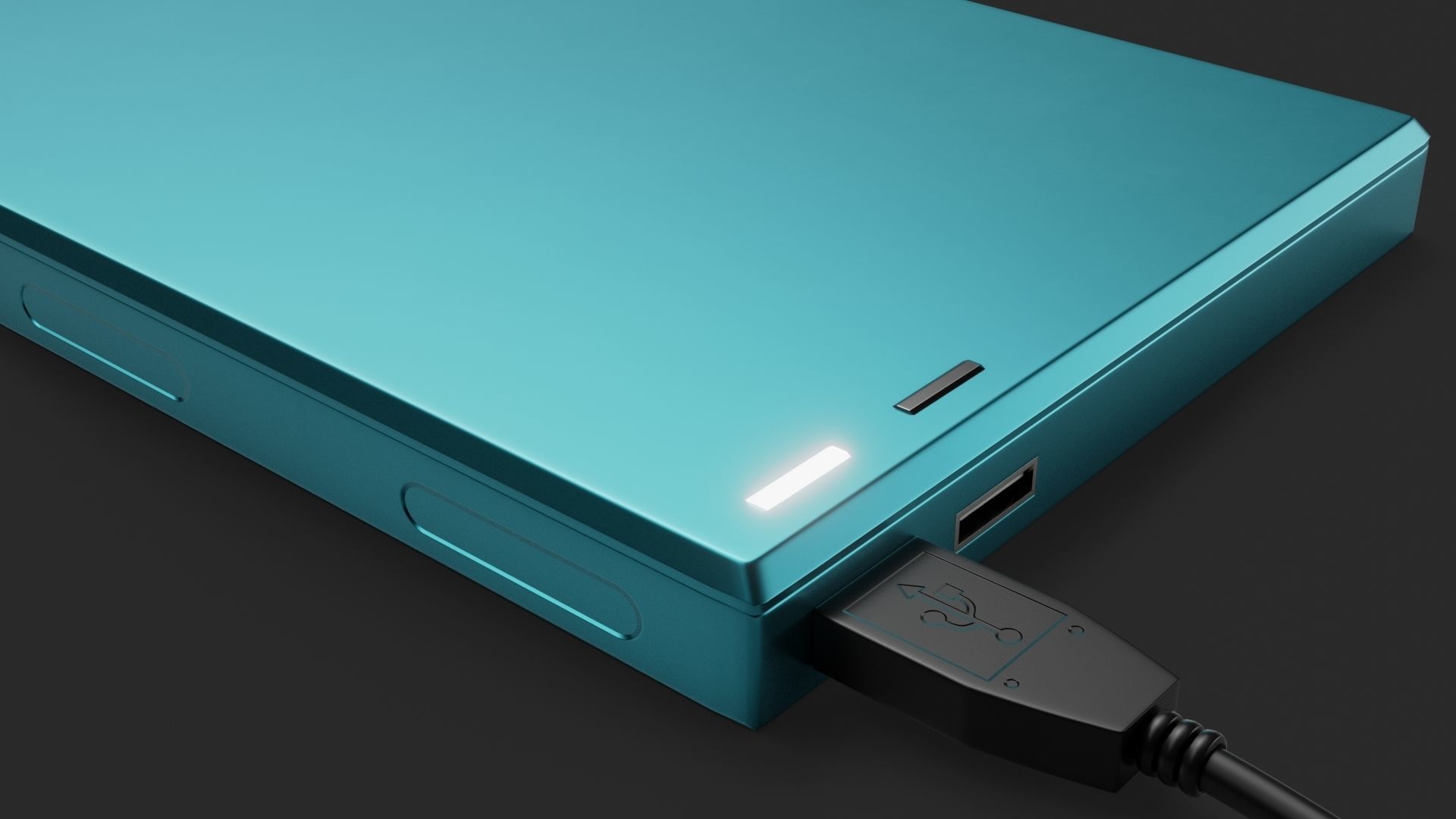 Generic External Hard Drive - GameReady Low-poly 3D model_1