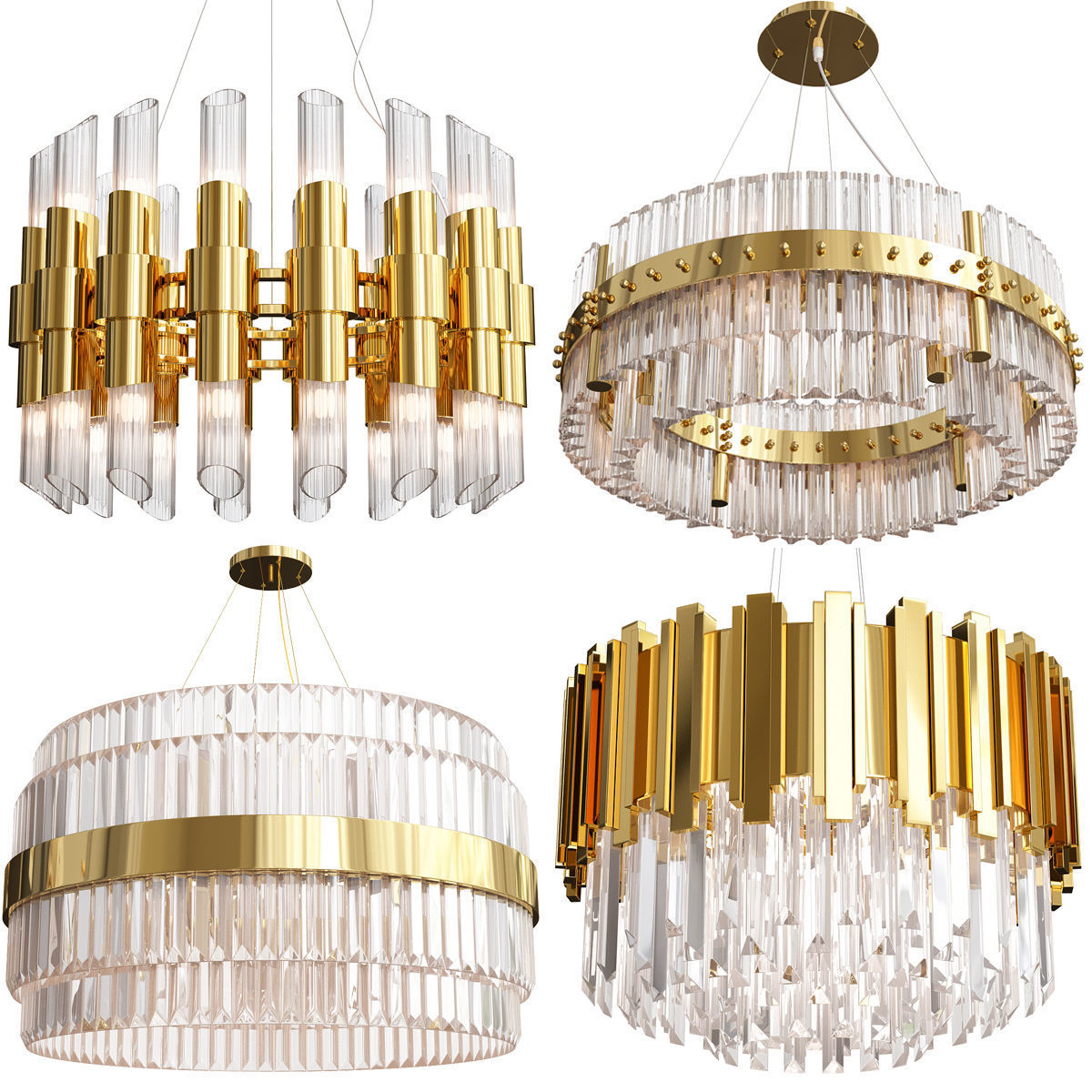 Exclusive Chandelier Set-11 3D model_4