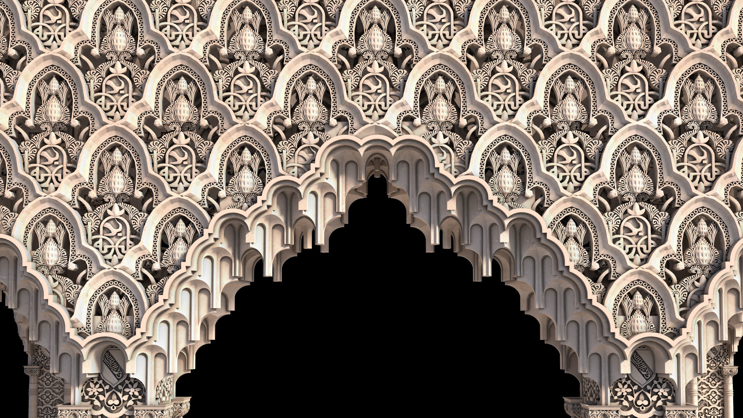 alhambra granada pavilion  3D model_4