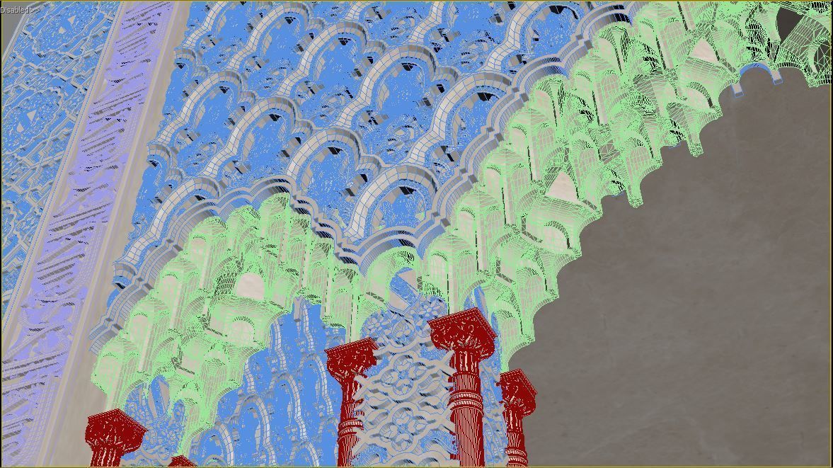 alhambra granada pavilion  3D model_9