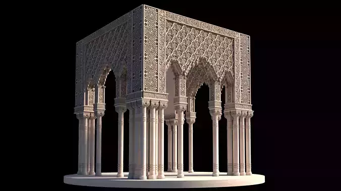 alhambra granada pavilion  3D model