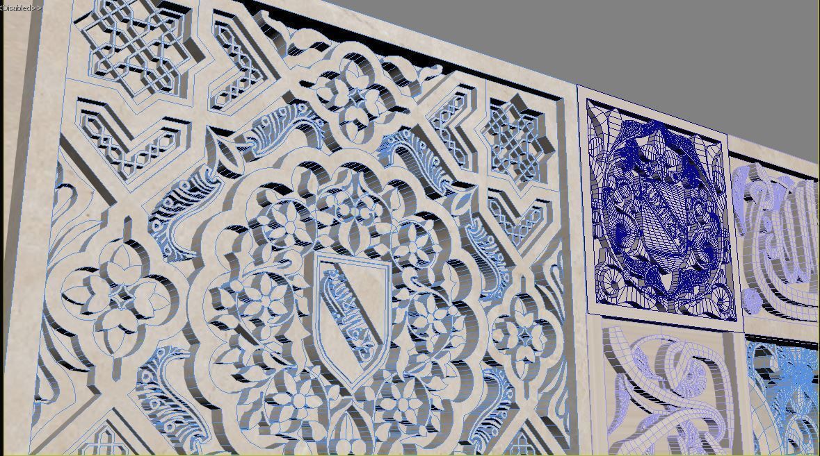 alhambra granada pavilion  3D model_6