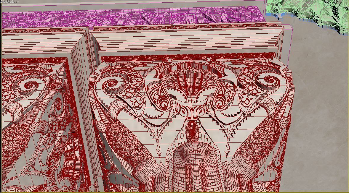 alhambra granada pavilion  3D model_7