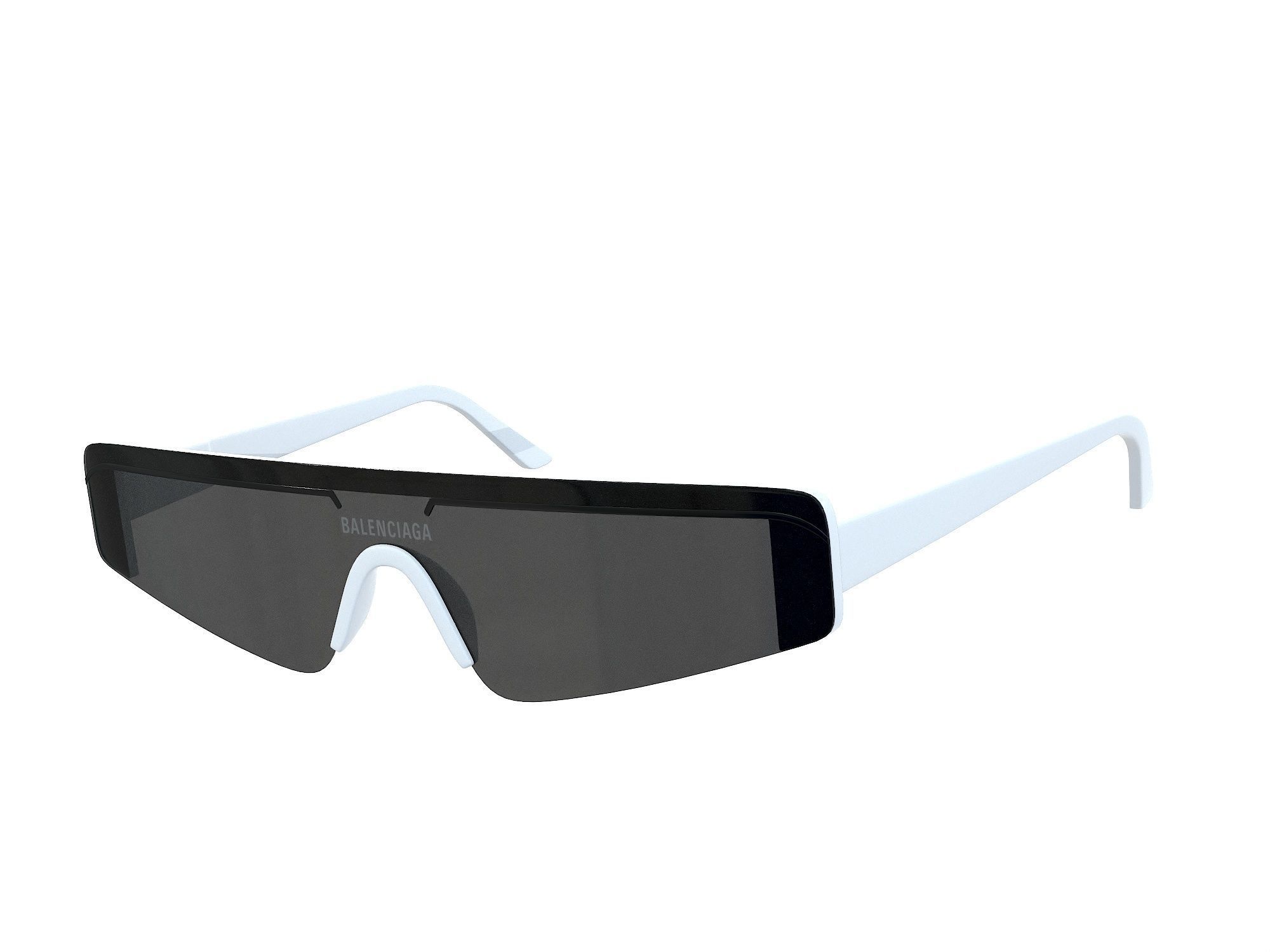 Balenciaga Eyewear Sunglasses  Low-poly 3D model_3