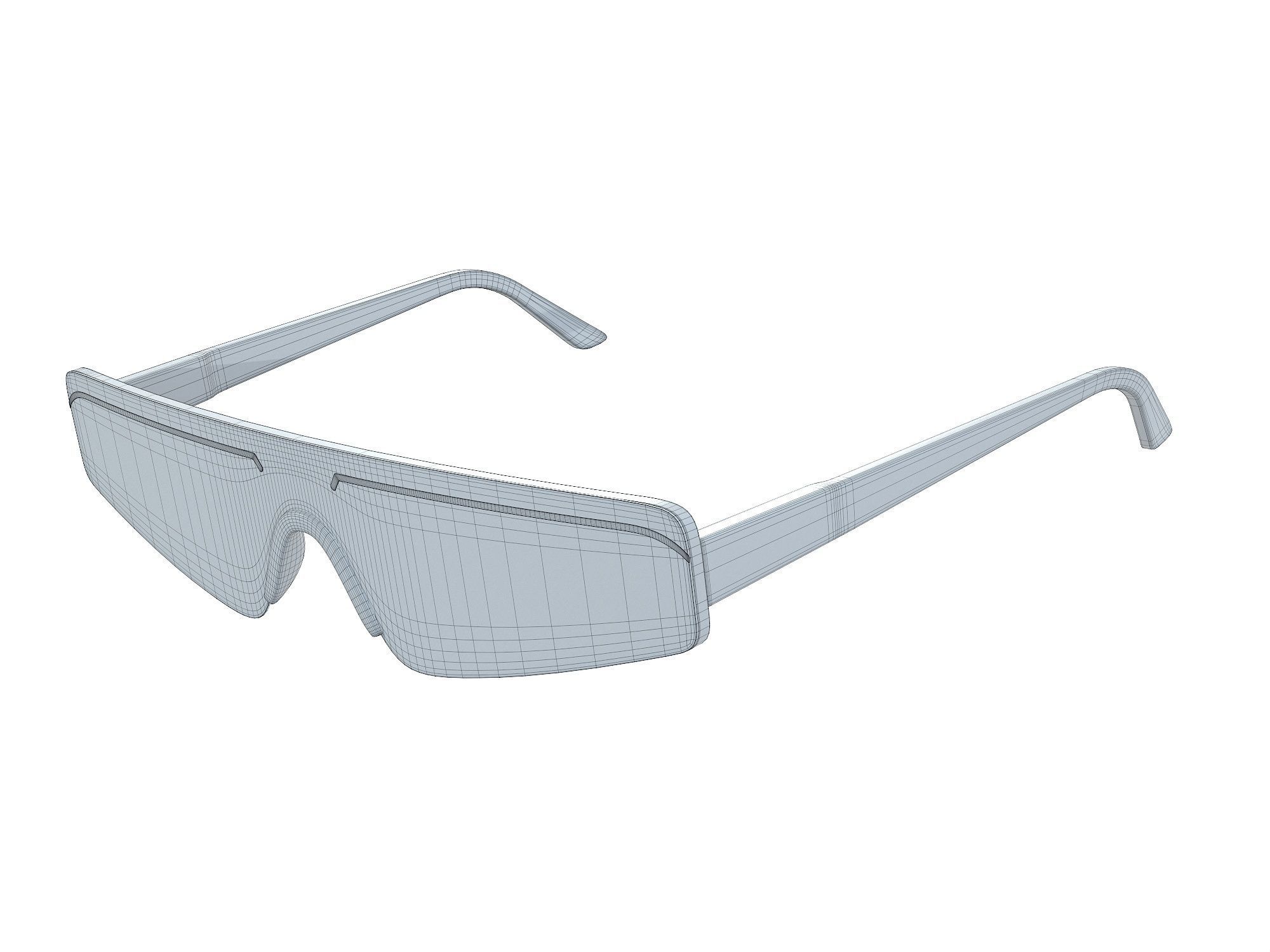 Balenciaga Eyewear Sunglasses  Low-poly 3D model_12