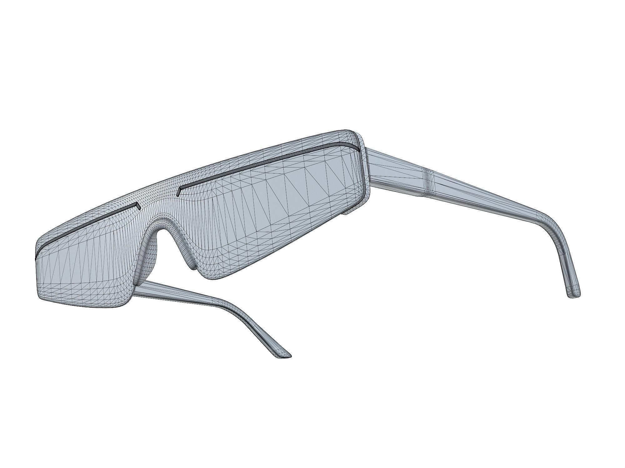 Balenciaga Eyewear Sunglasses  Low-poly 3D model_10