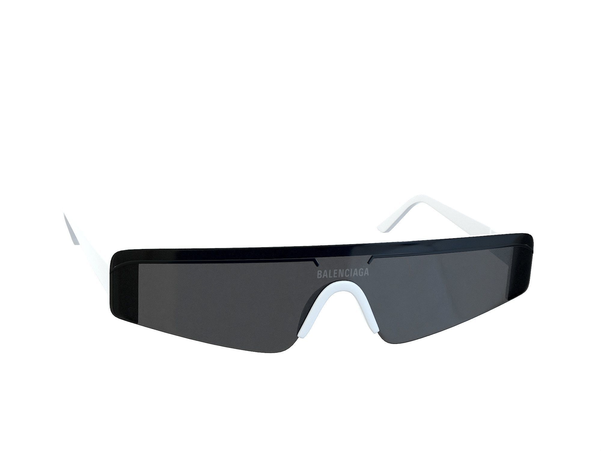 Balenciaga Eyewear Sunglasses  Low-poly 3D model_4