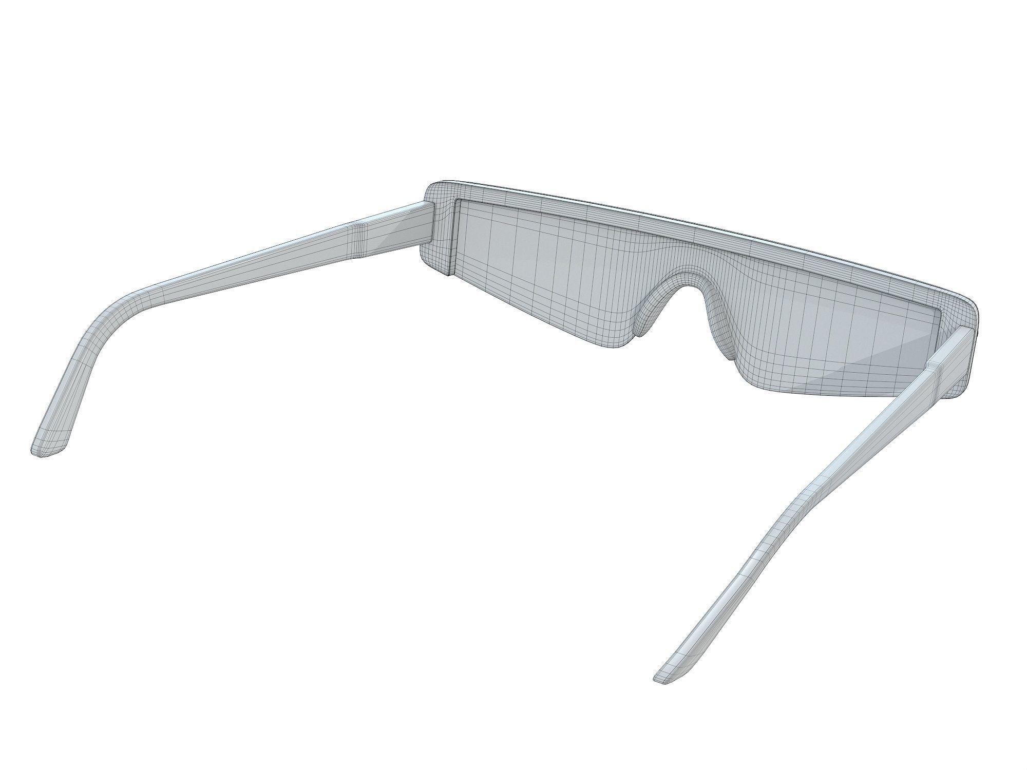 Balenciaga Eyewear Sunglasses  Low-poly 3D model_13