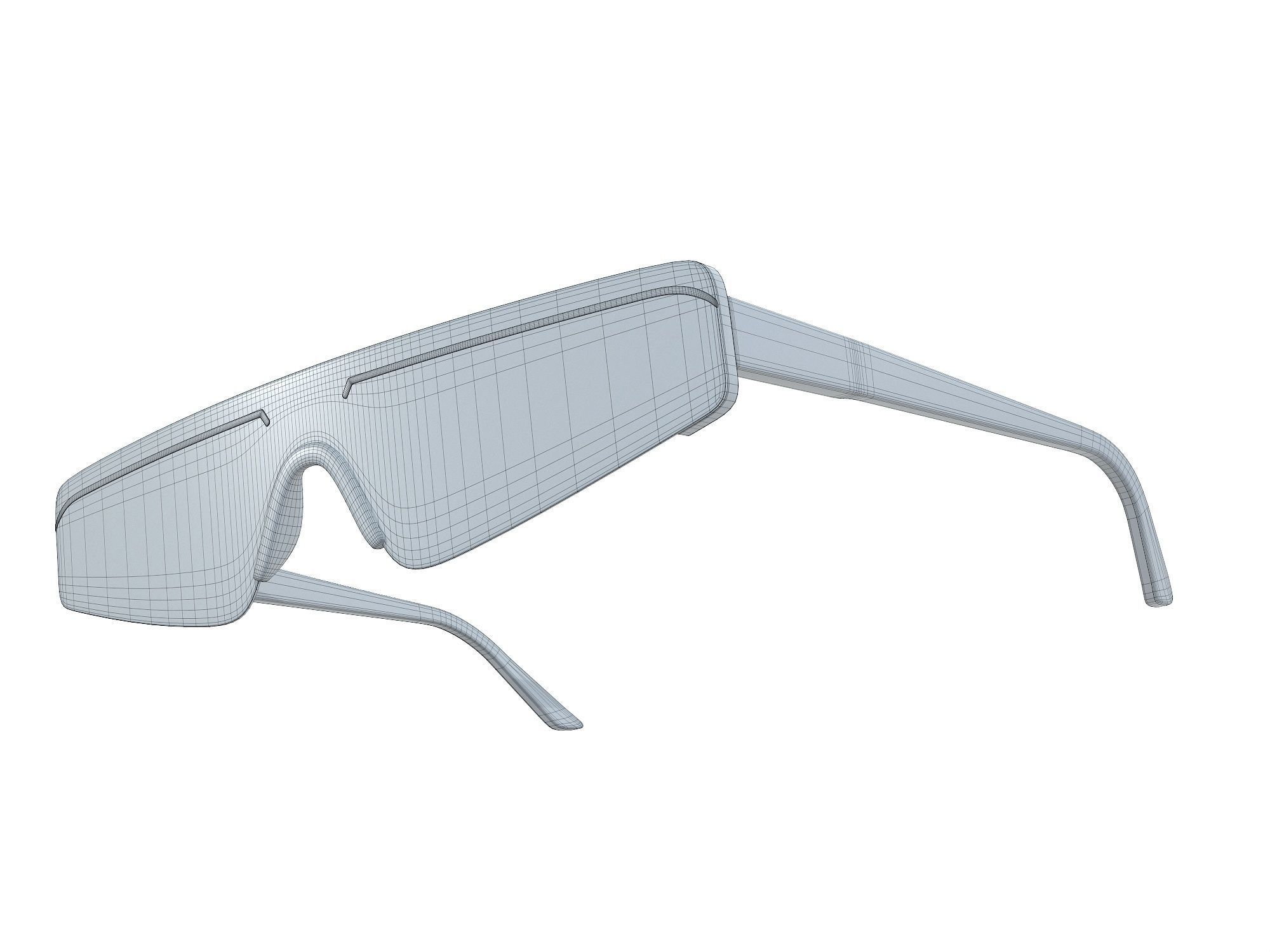Balenciaga Eyewear Sunglasses  Low-poly 3D model_11