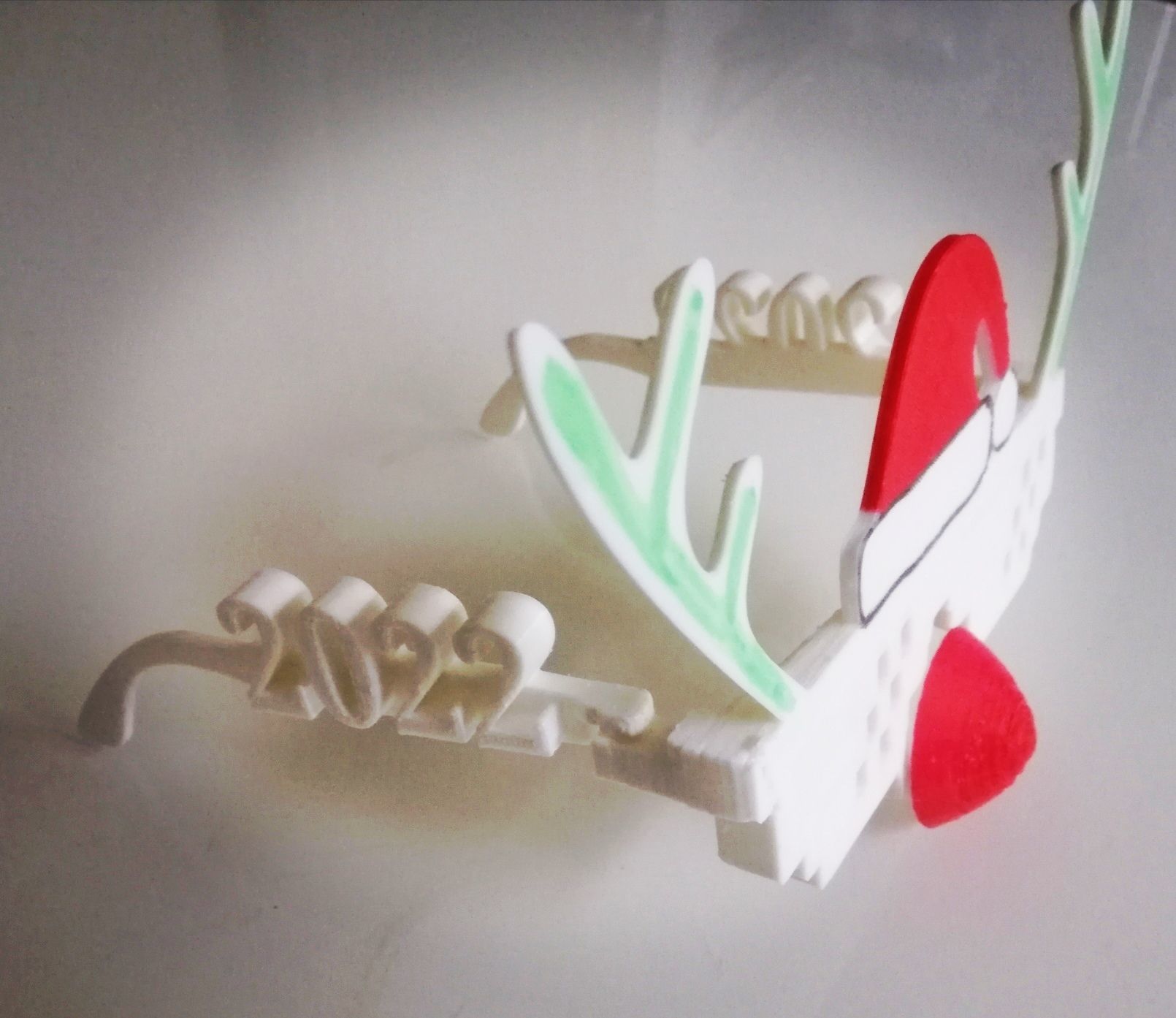 Deal with Christmas glasses 3D print model_2