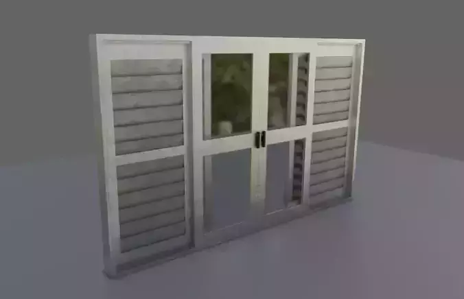 Metal Window - Aluminum - Veneziana Janela de metal