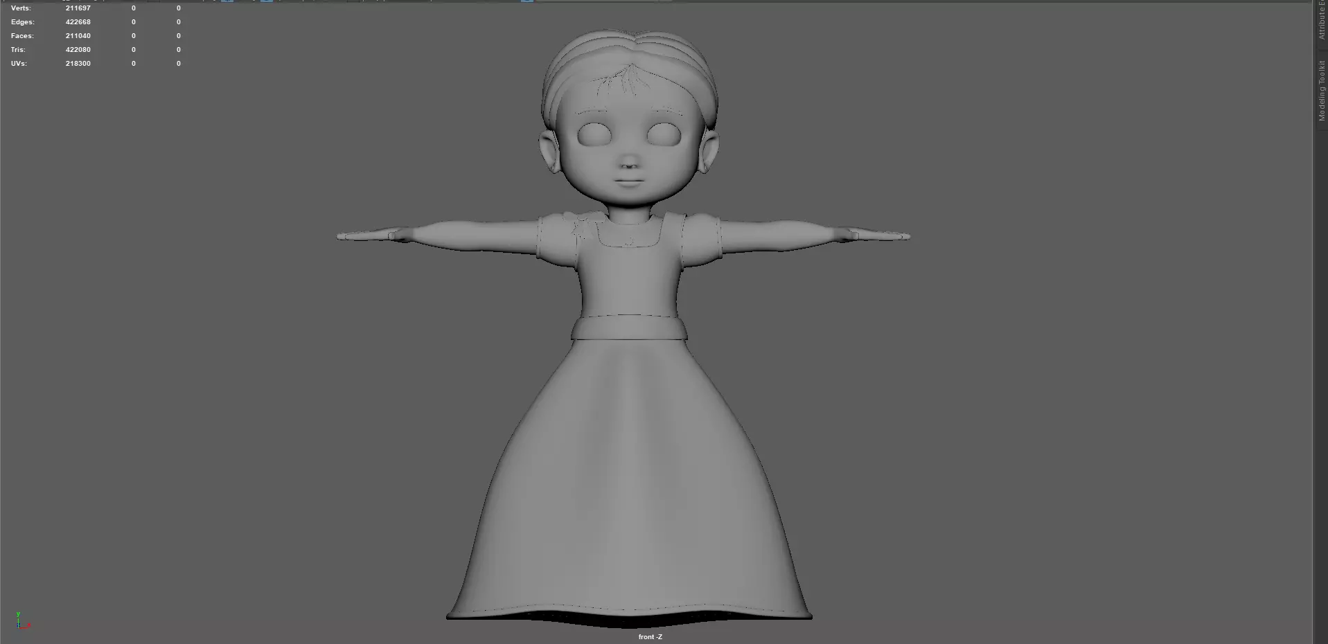 Marry hand 3D model_0