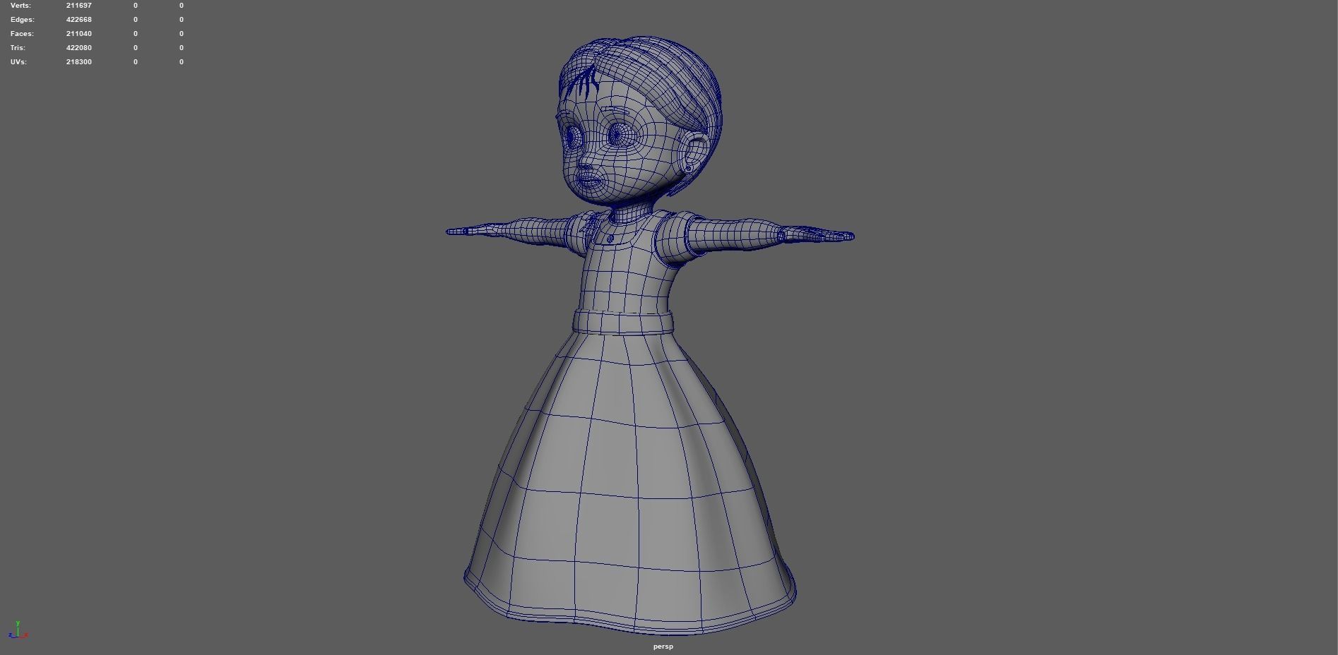 Marry hand 3D model_5