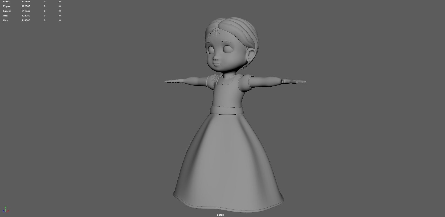 Marry hand 3D model_2