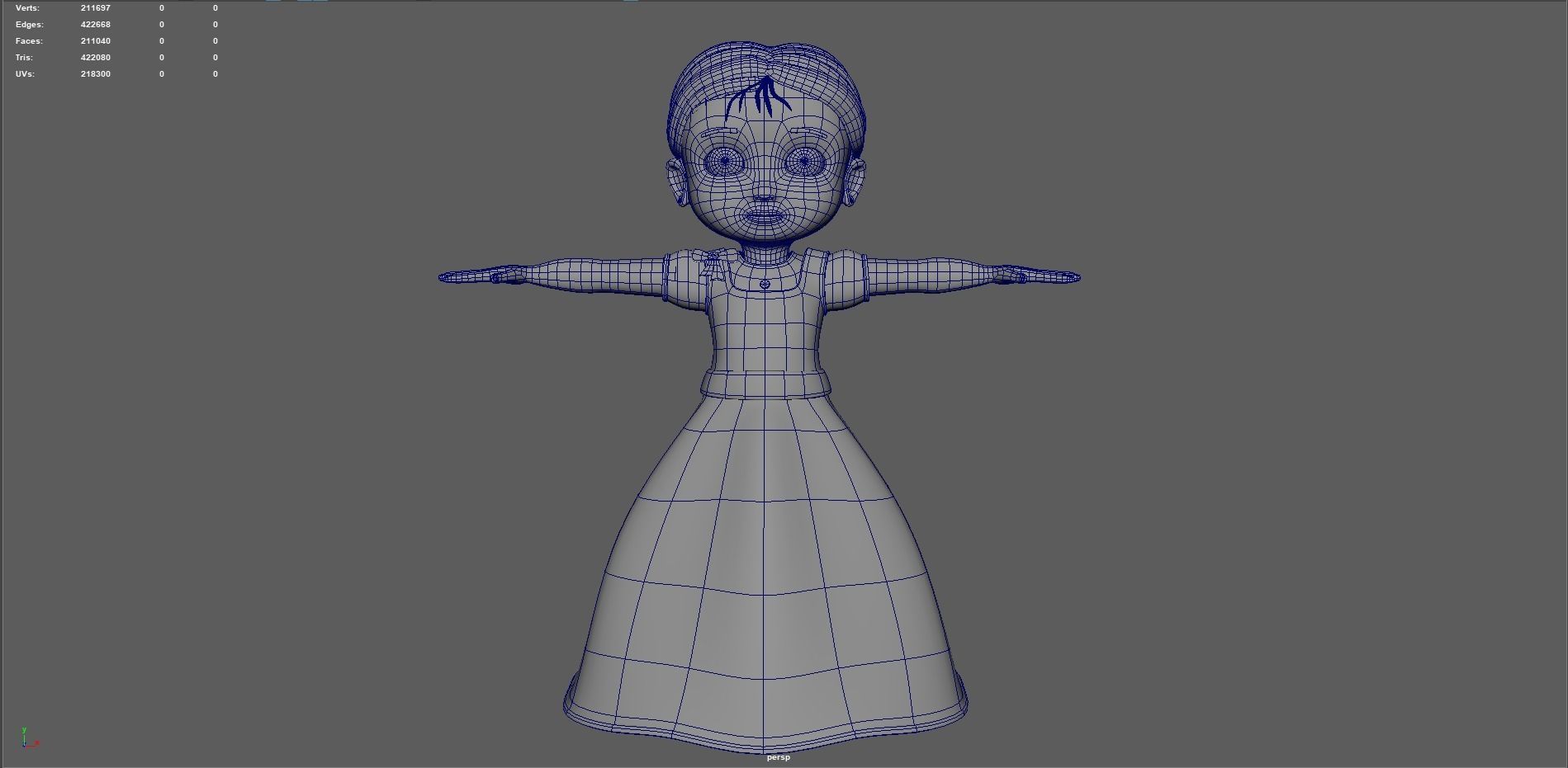 Marry hand 3D model_4