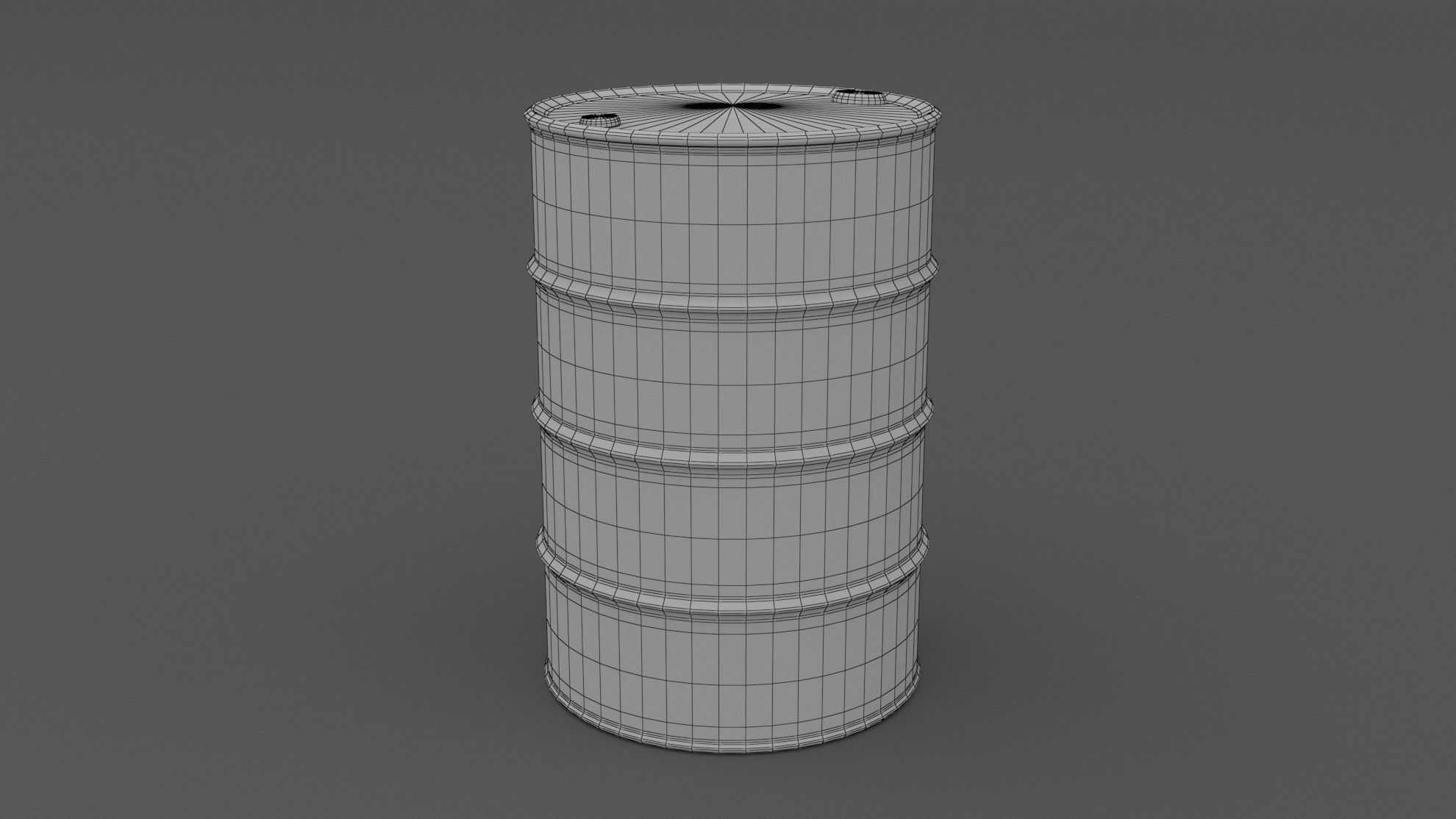 Old Industrial Barrel 01 3D model_5