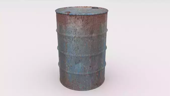 Old Industrial Barrel 01
