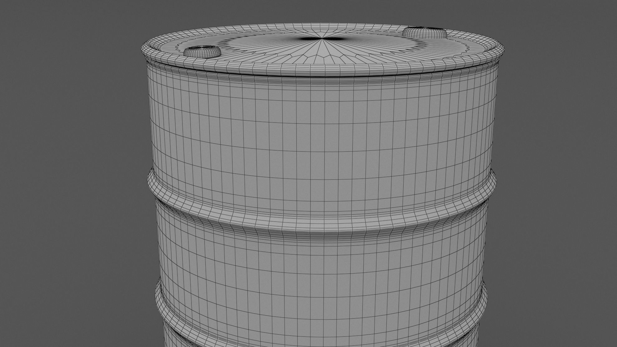 Old Industrial Barrel 01 3D model_7