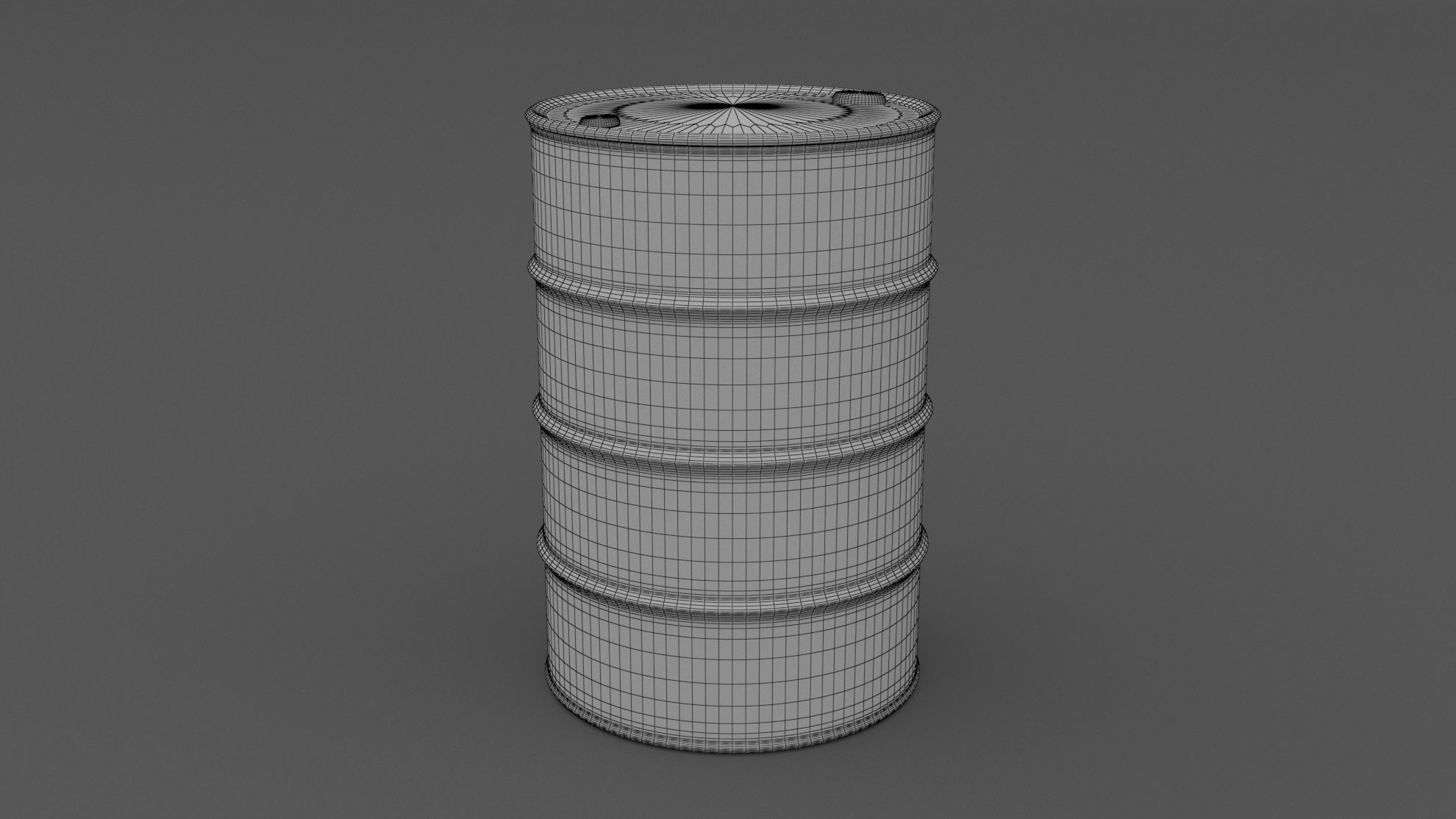 Old Industrial Barrel 01 3D model_6