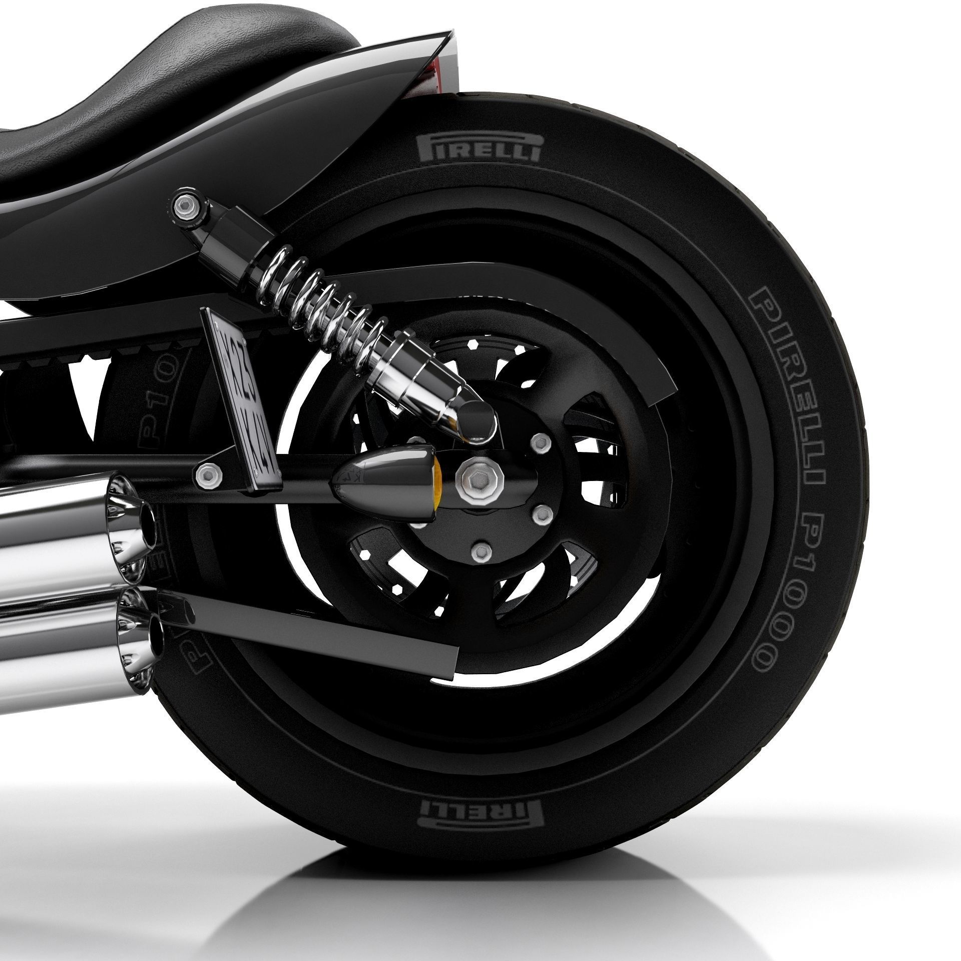 Harley Davidson Custom 3D model_14