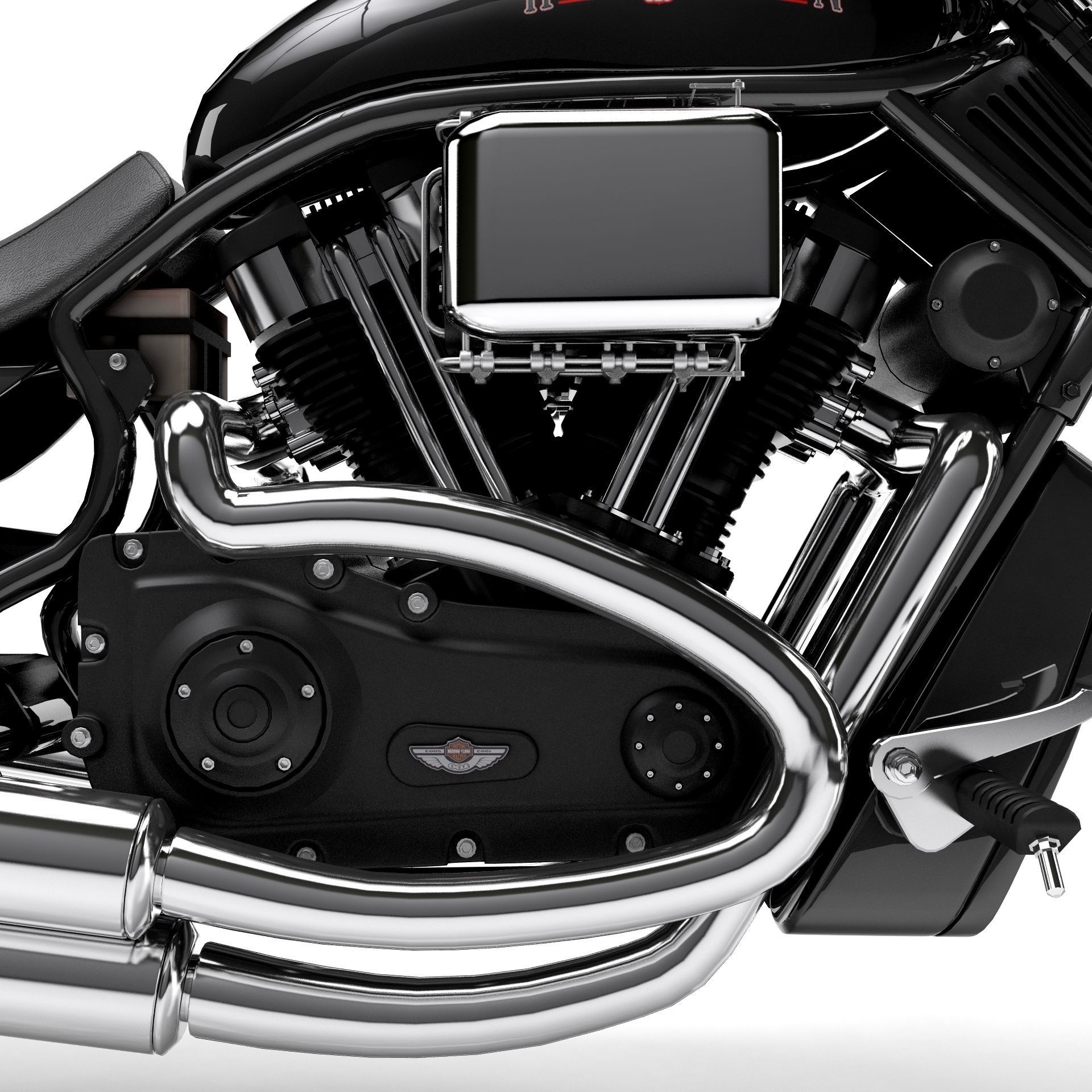 Harley Davidson Custom 3D model_12