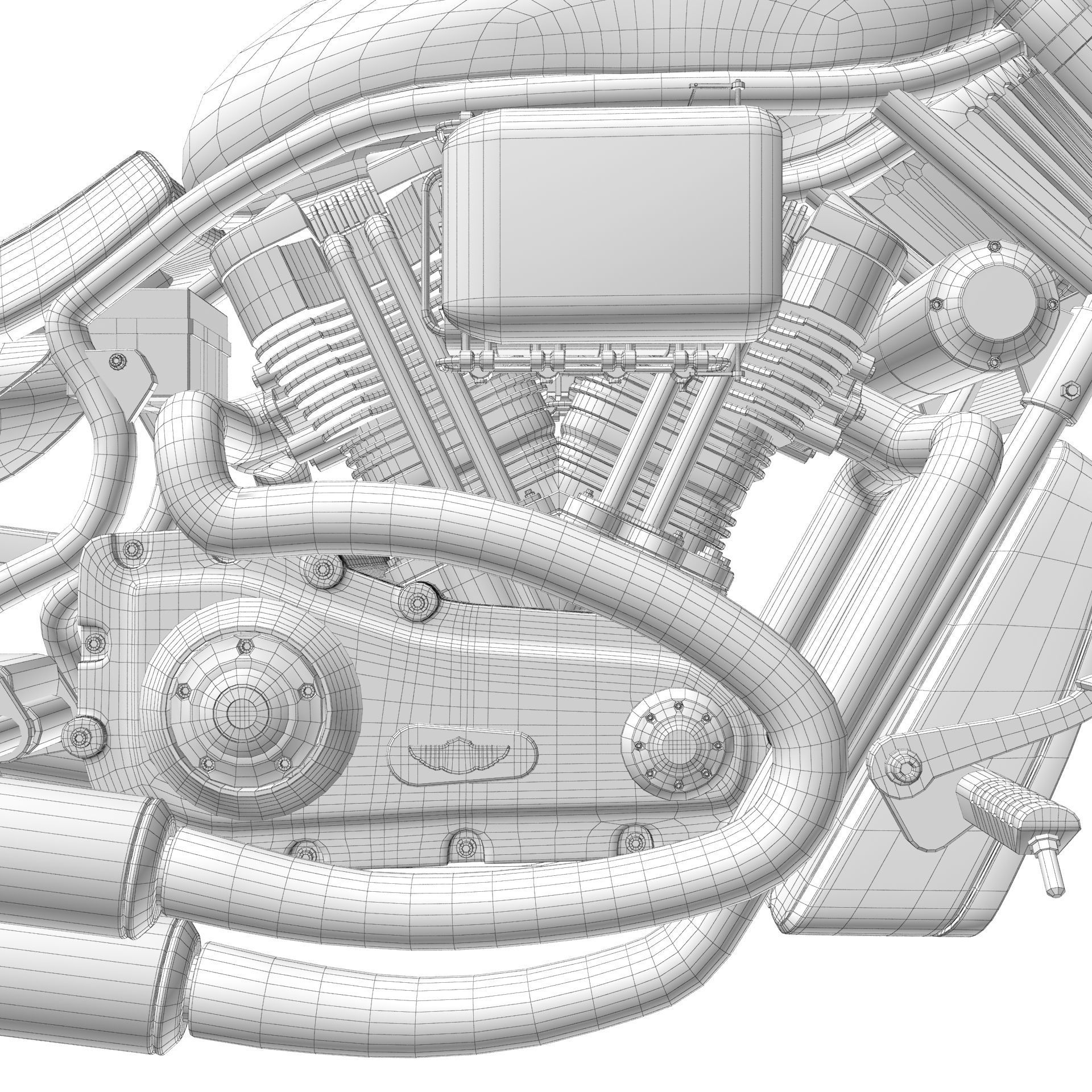 Harley Davidson Custom 3D model_28