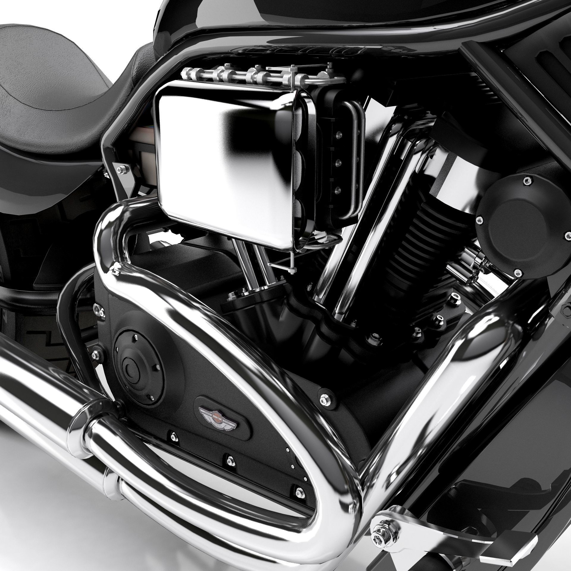 Harley Davidson Custom 3D model_9