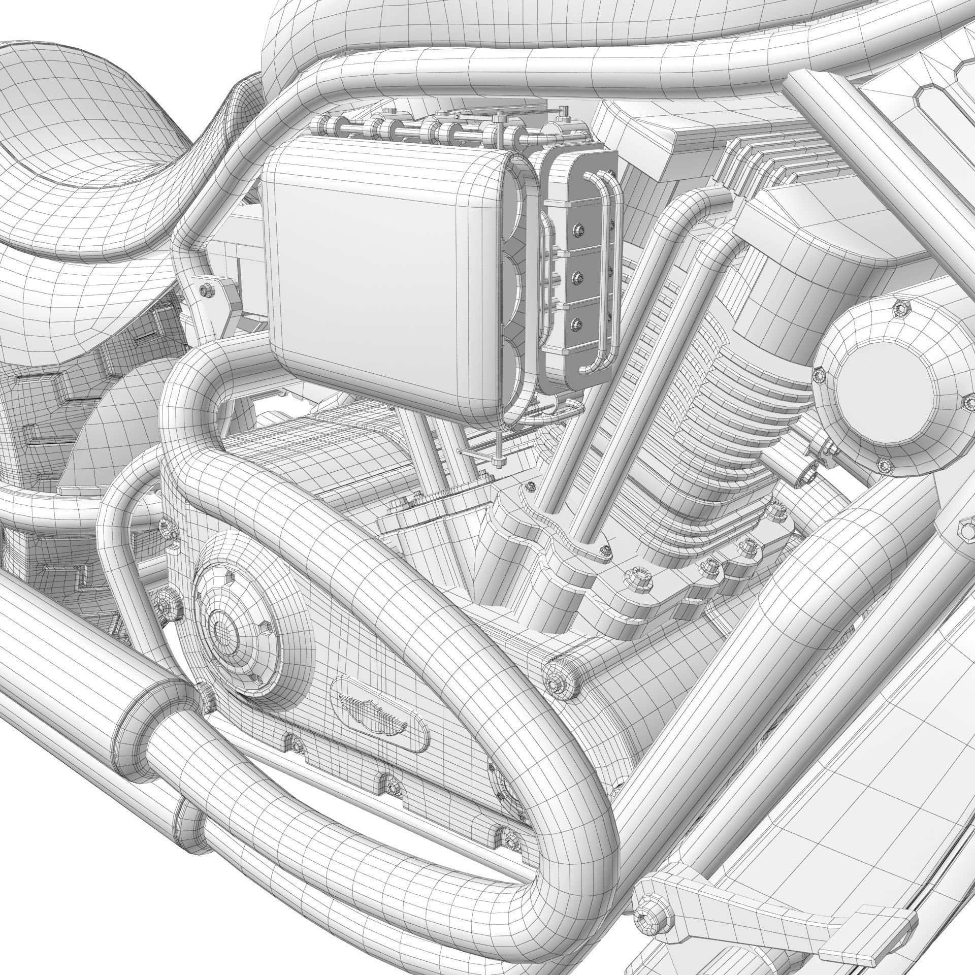 Harley Davidson Custom 3D model_25