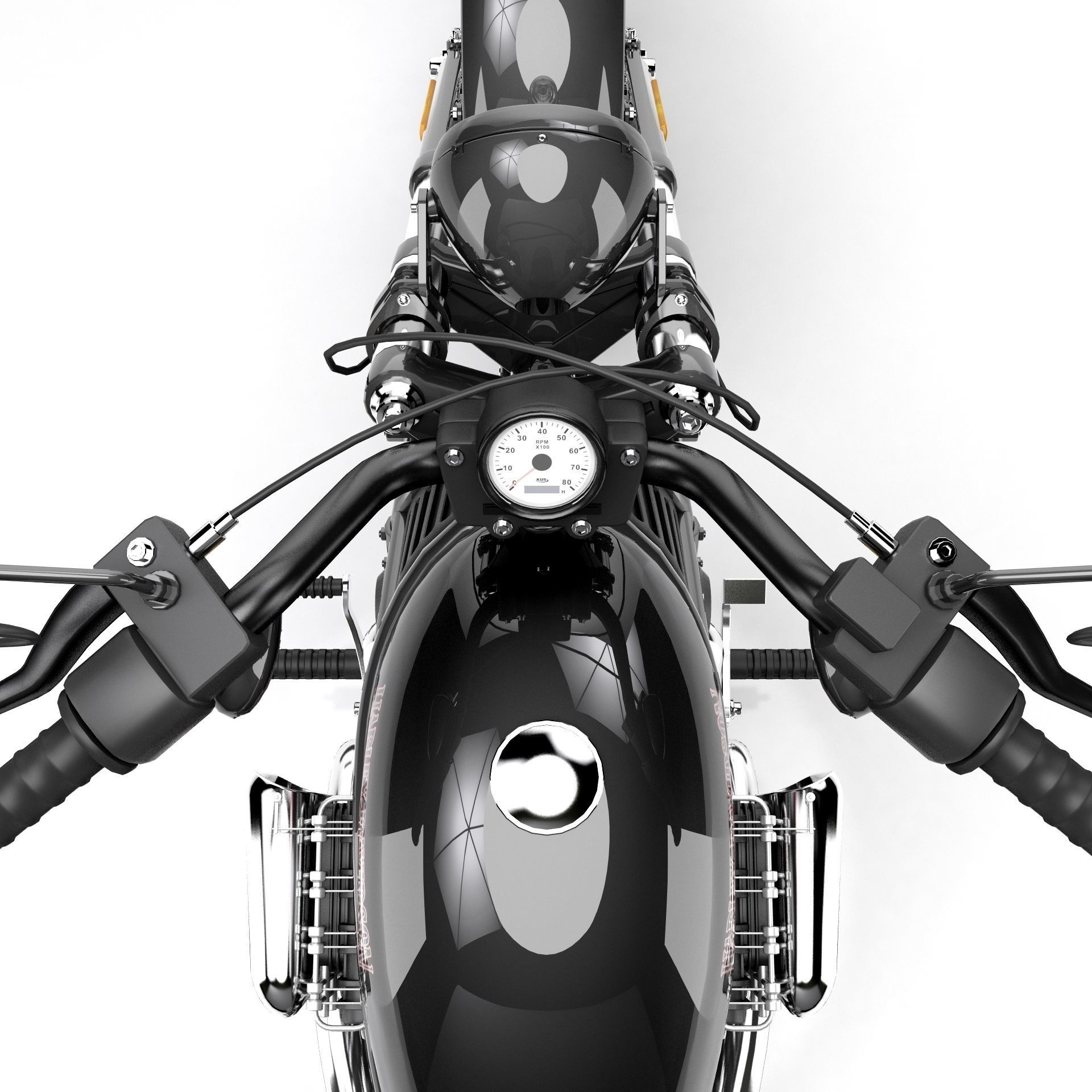 Harley Davidson Custom 3D model_13