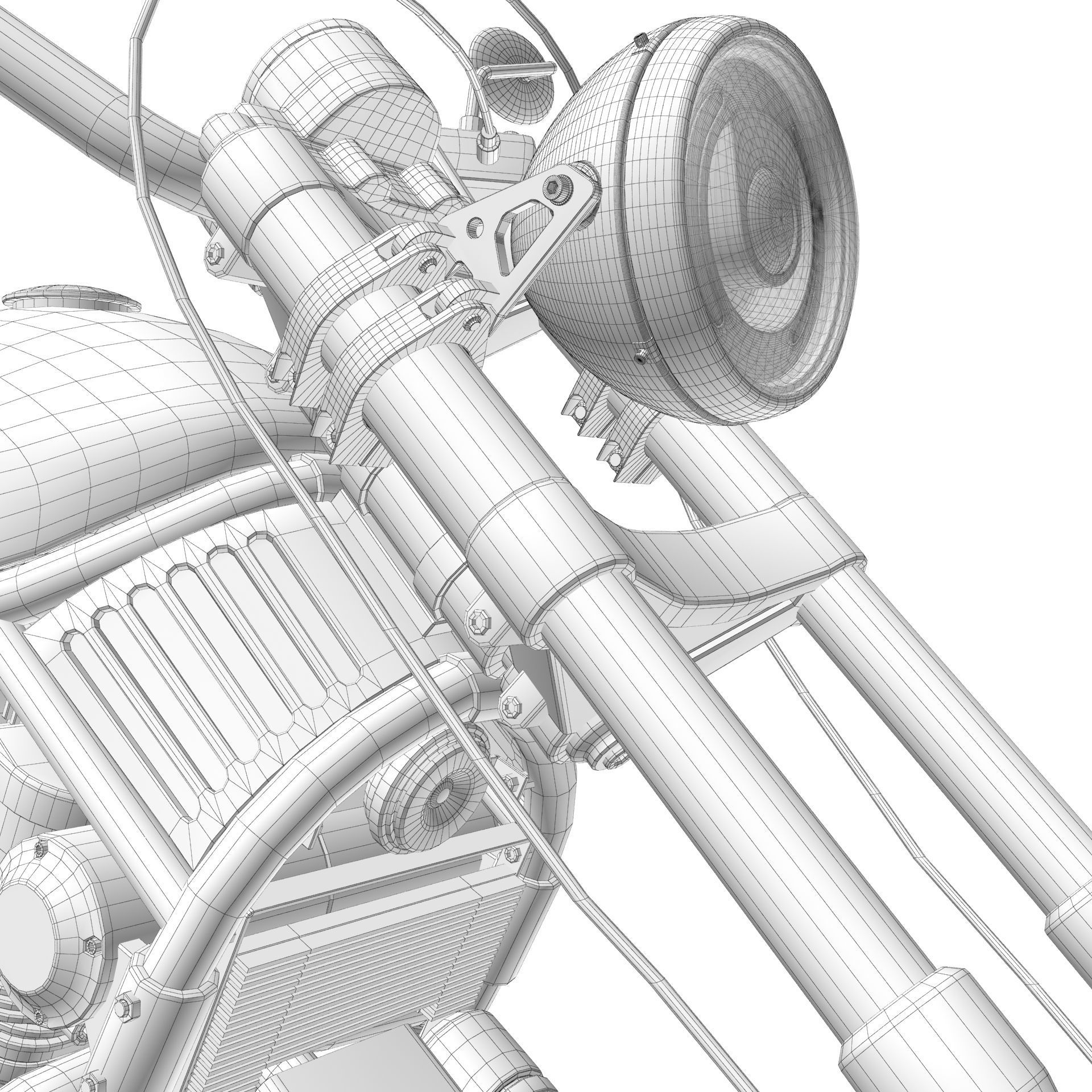 Harley Davidson Custom 3D model_27