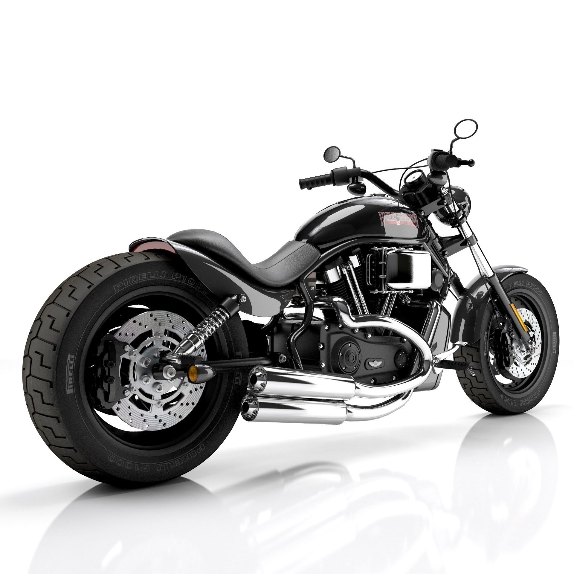 Harley Davidson Custom 3D model_7