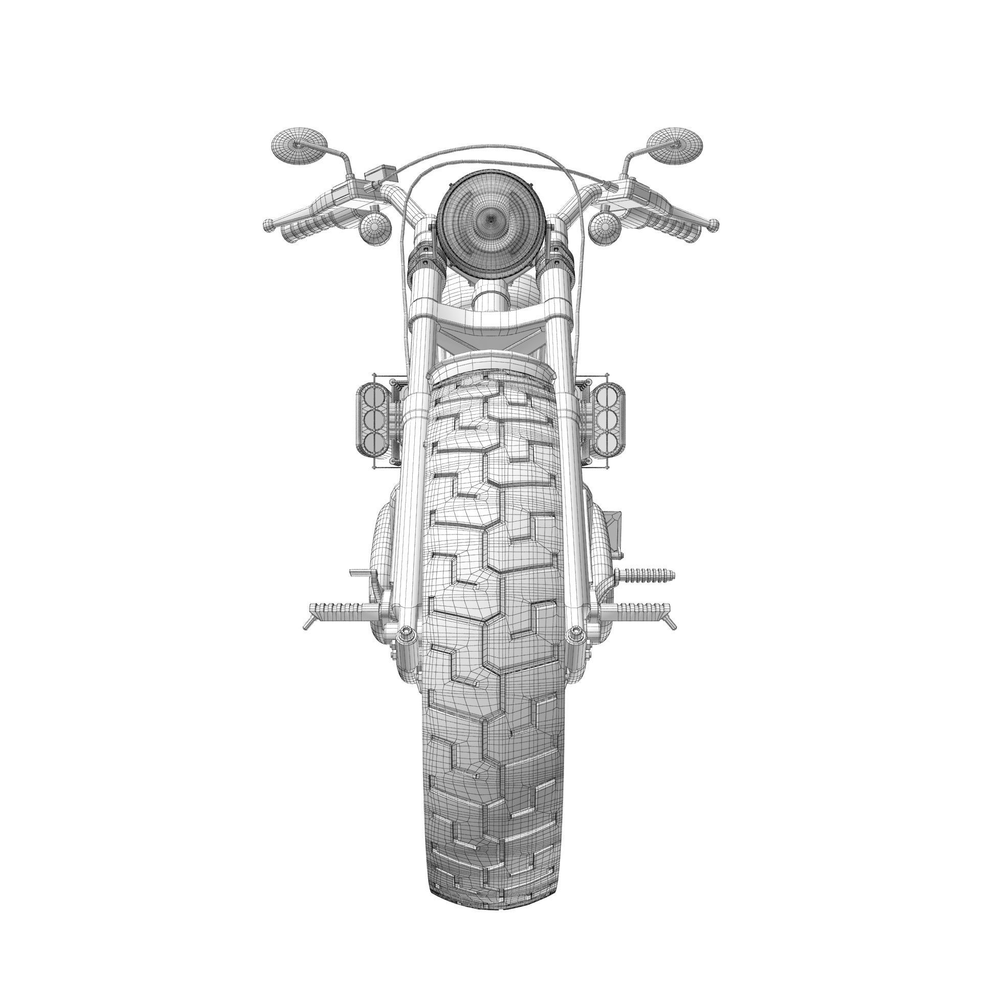 Harley Davidson Custom 3D model_20