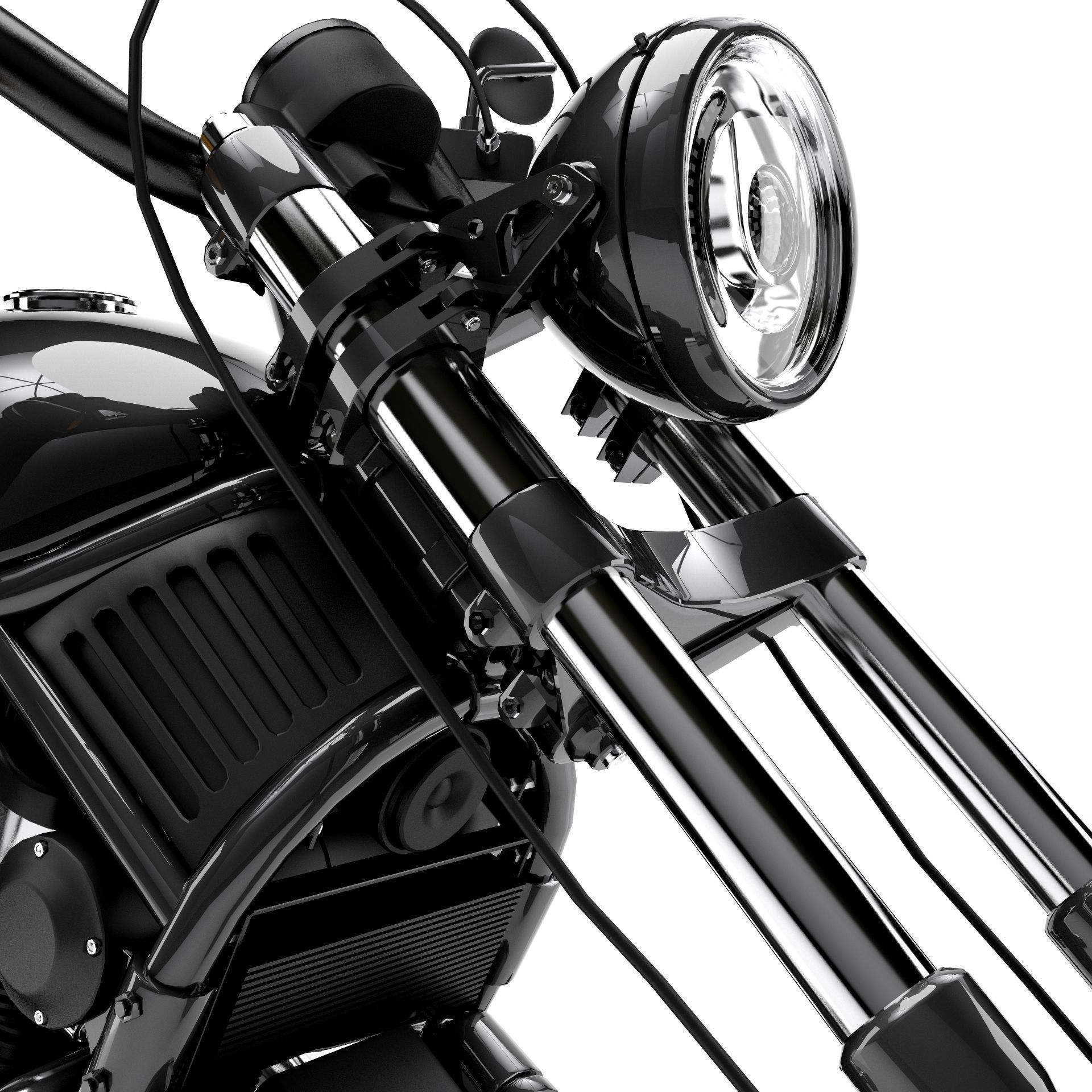 Harley Davidson Custom 3D model_11