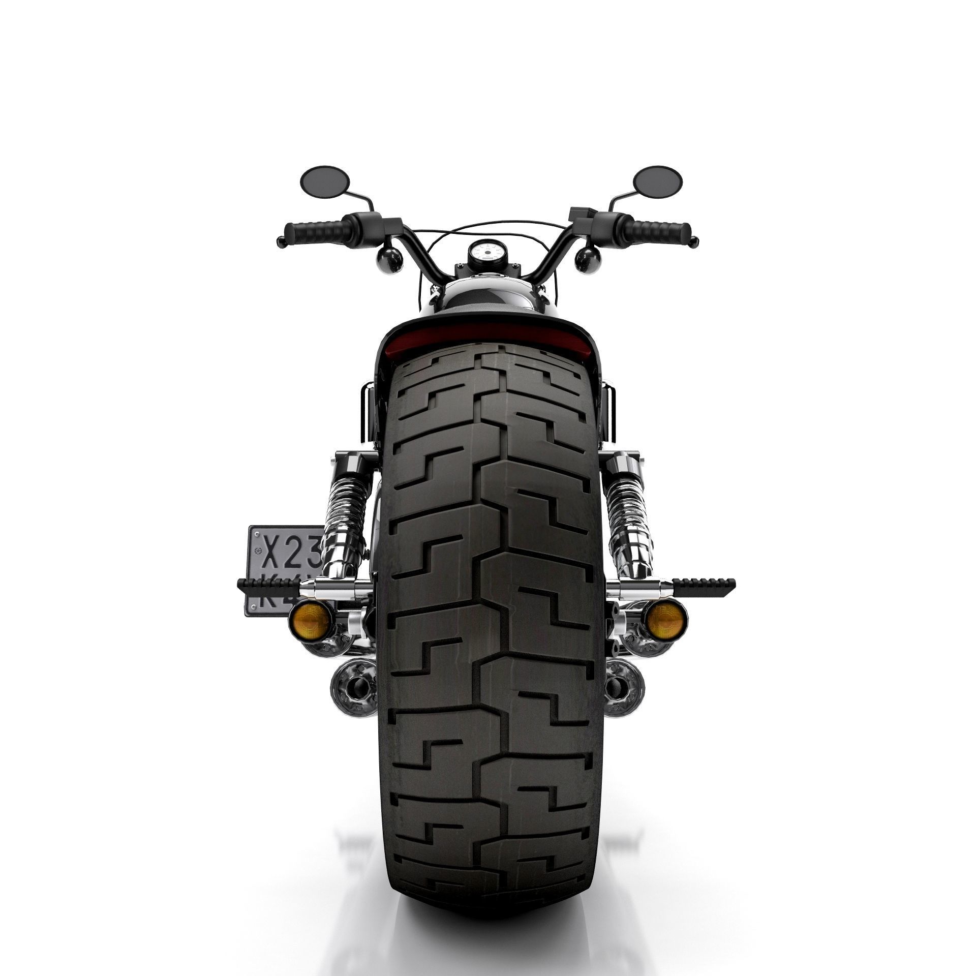 Harley Davidson Custom 3D model_5