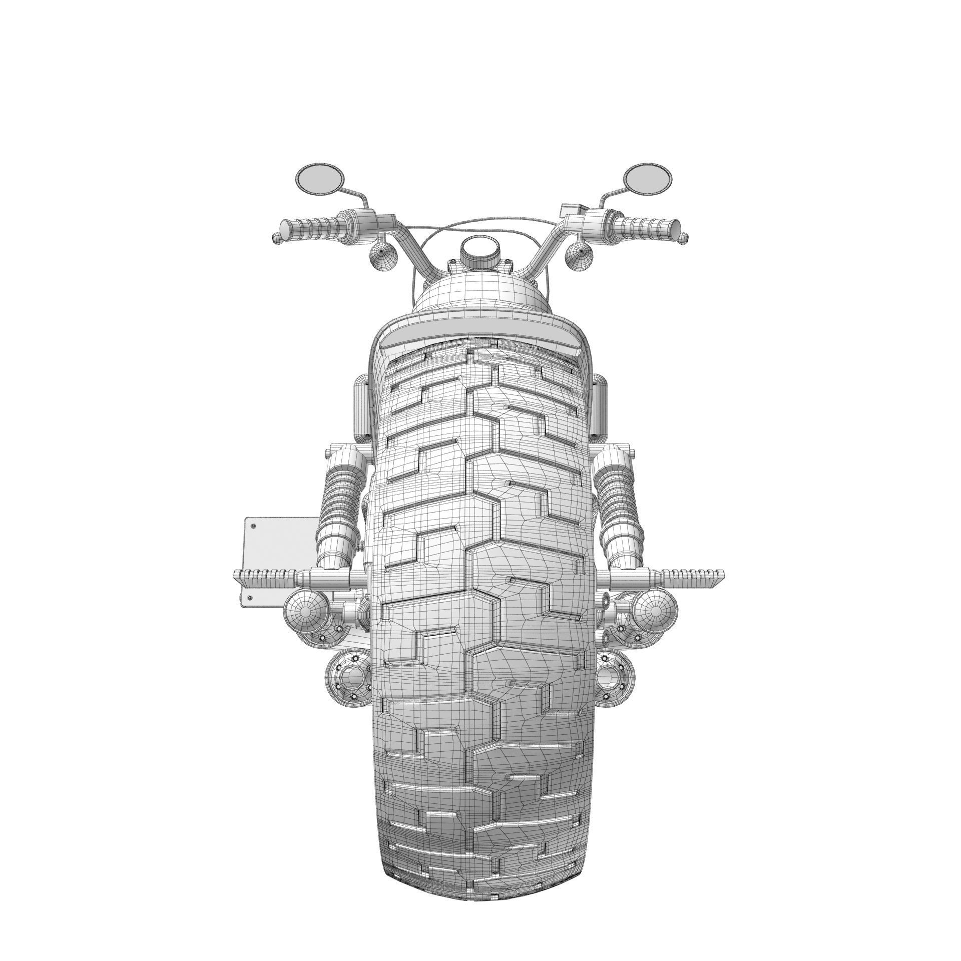 Harley Davidson Custom 3D model_21
