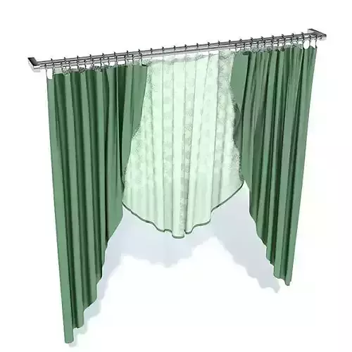 Long Green Curtains