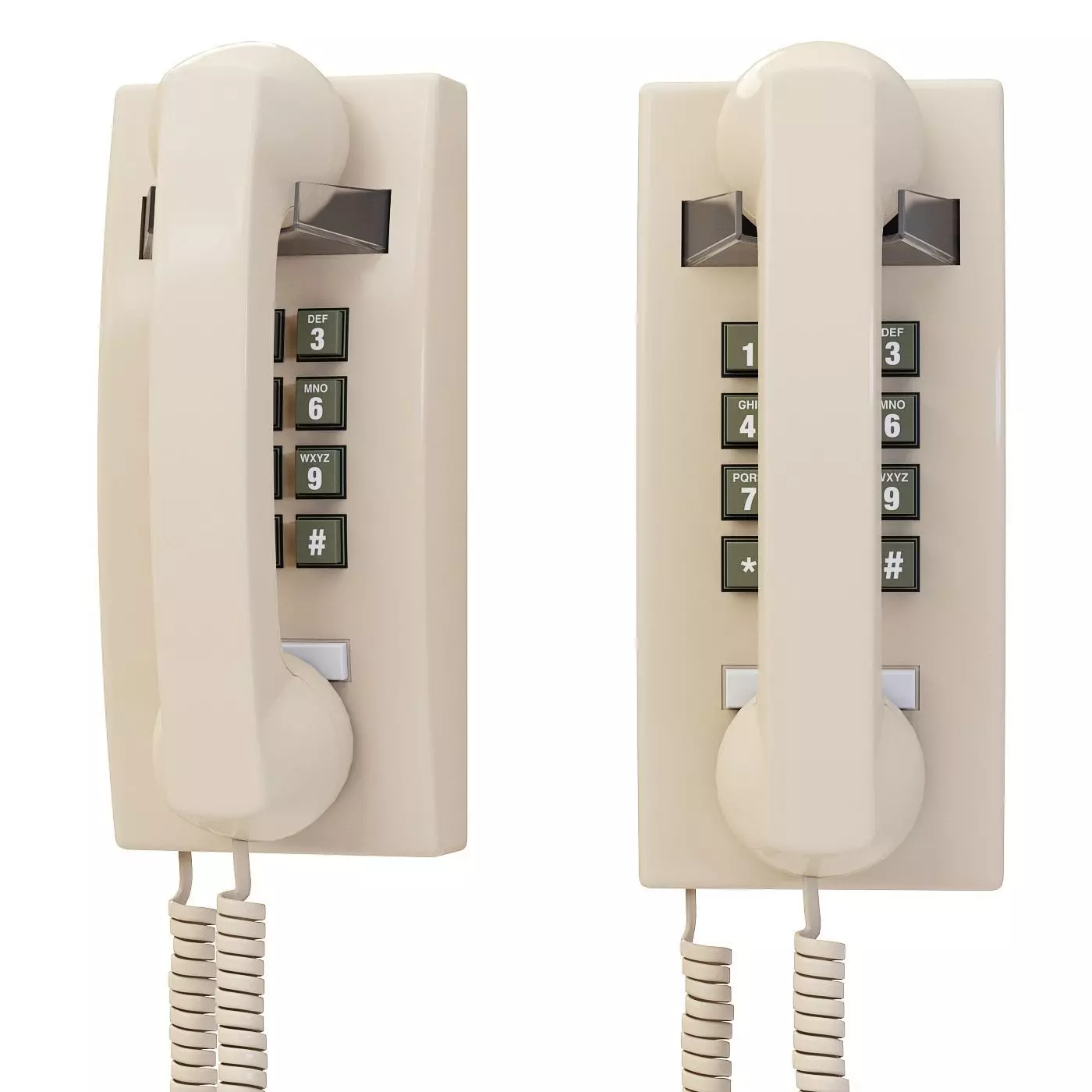 Hotel Trimline Phone 3D model_0