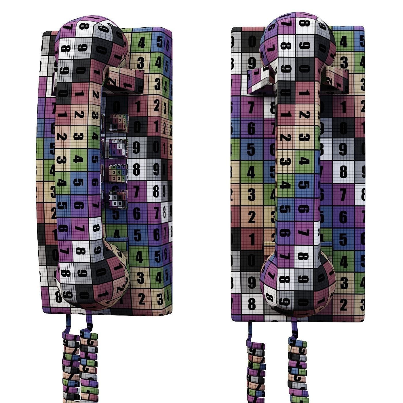 Hotel Trimline Phone 3D model_5