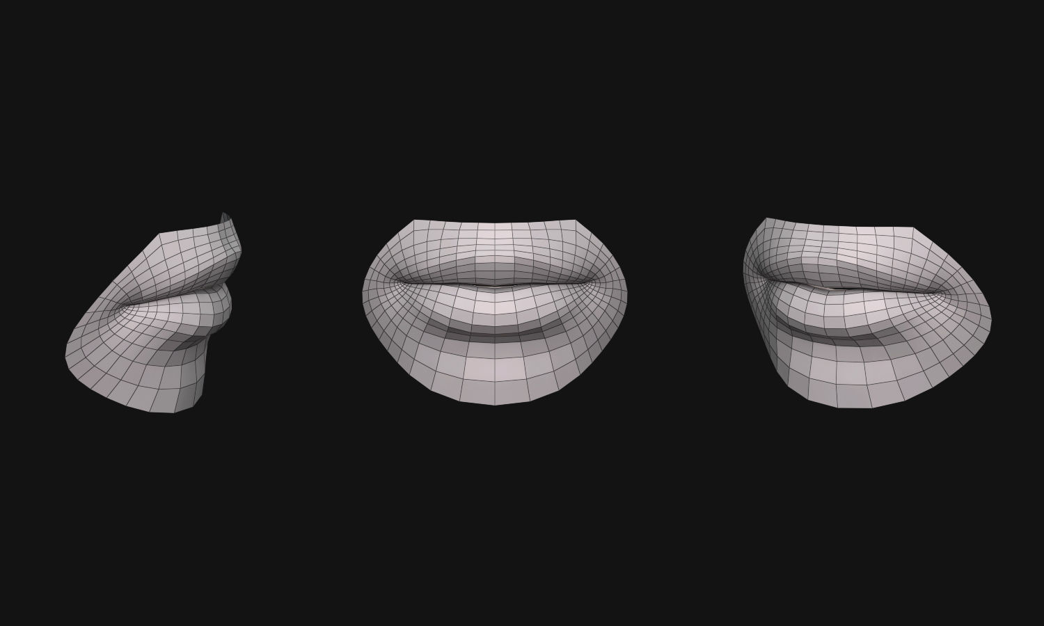 Lips Female 3D model_2